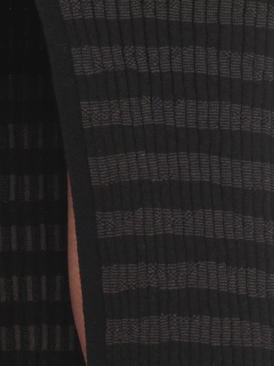 Mm6 Maison Margiela Ribbed Midi Skirt Rear Vent Hem