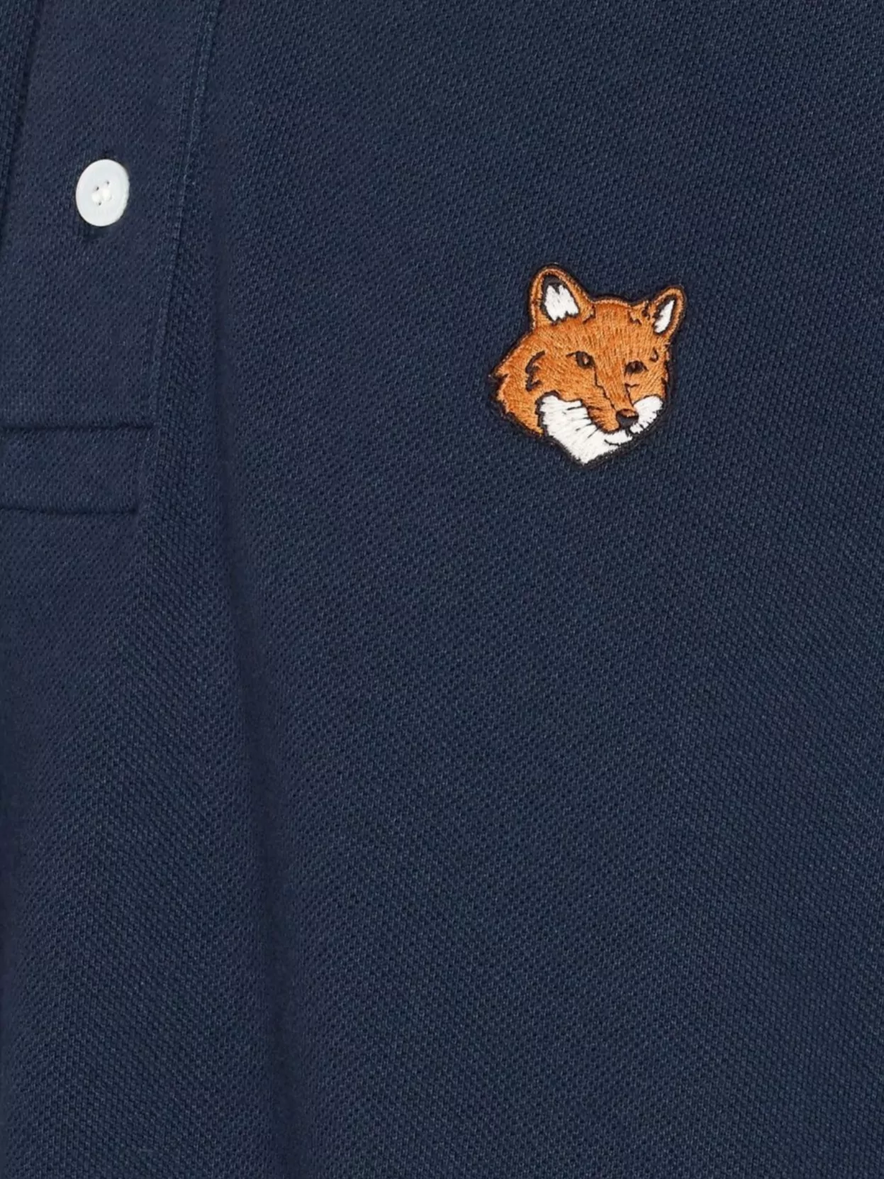 Maison Kitsuné Regular Fit Polo Shirt With Short Sleeves