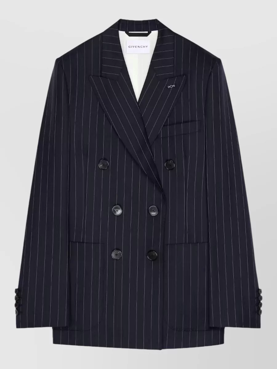 Givenchy pinstripe double-breasted wool blazer