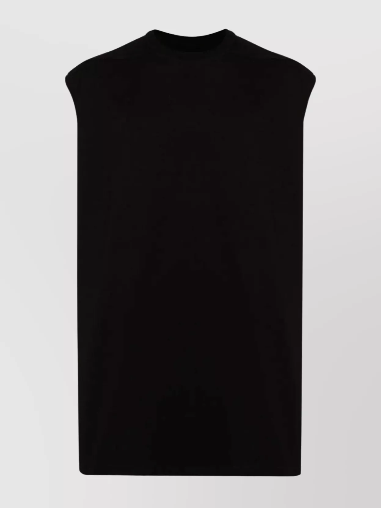 Shop Rick Owens Extended Length Sleeveless T-shirt In Black