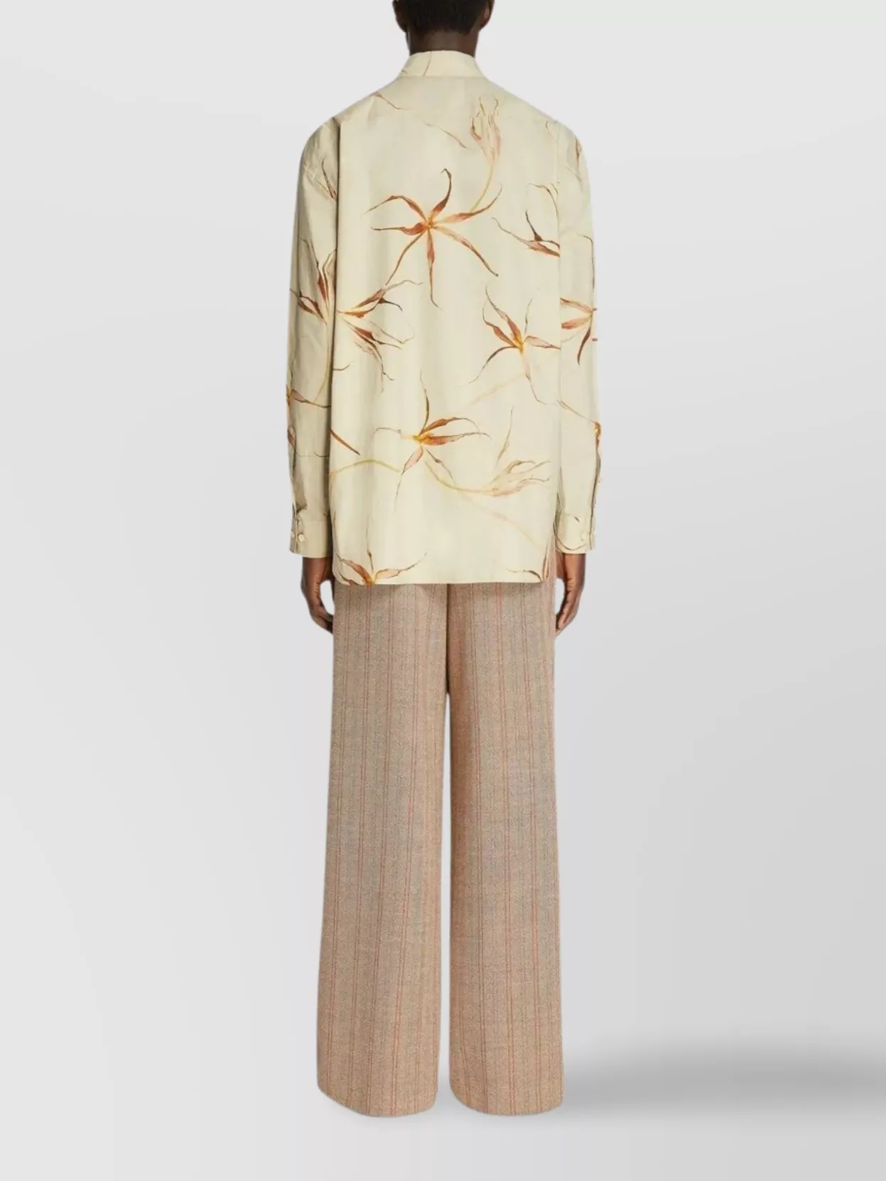 Dries Van Noten Floral Long Sleeve Shirt Croom 2005