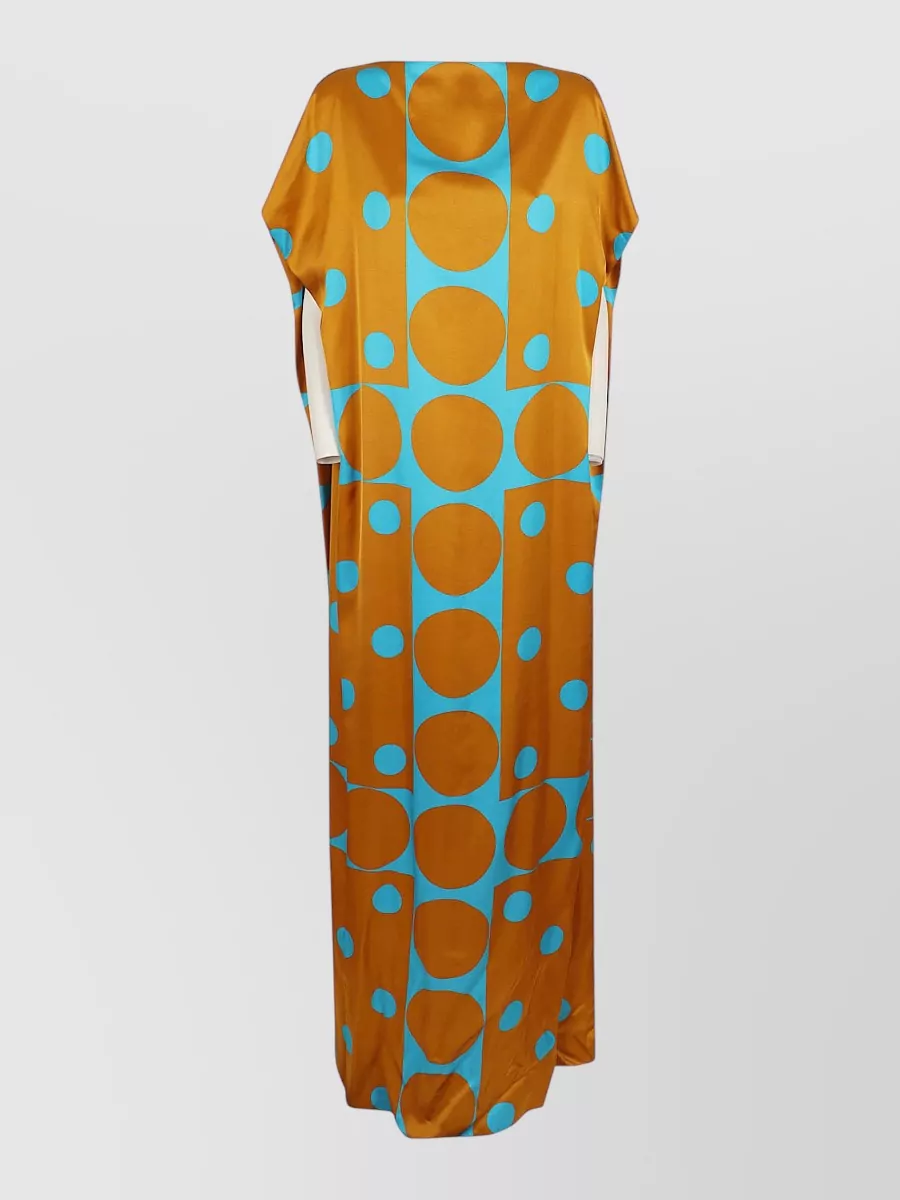 Dries Van Noten Printed Satin Maxi Dress