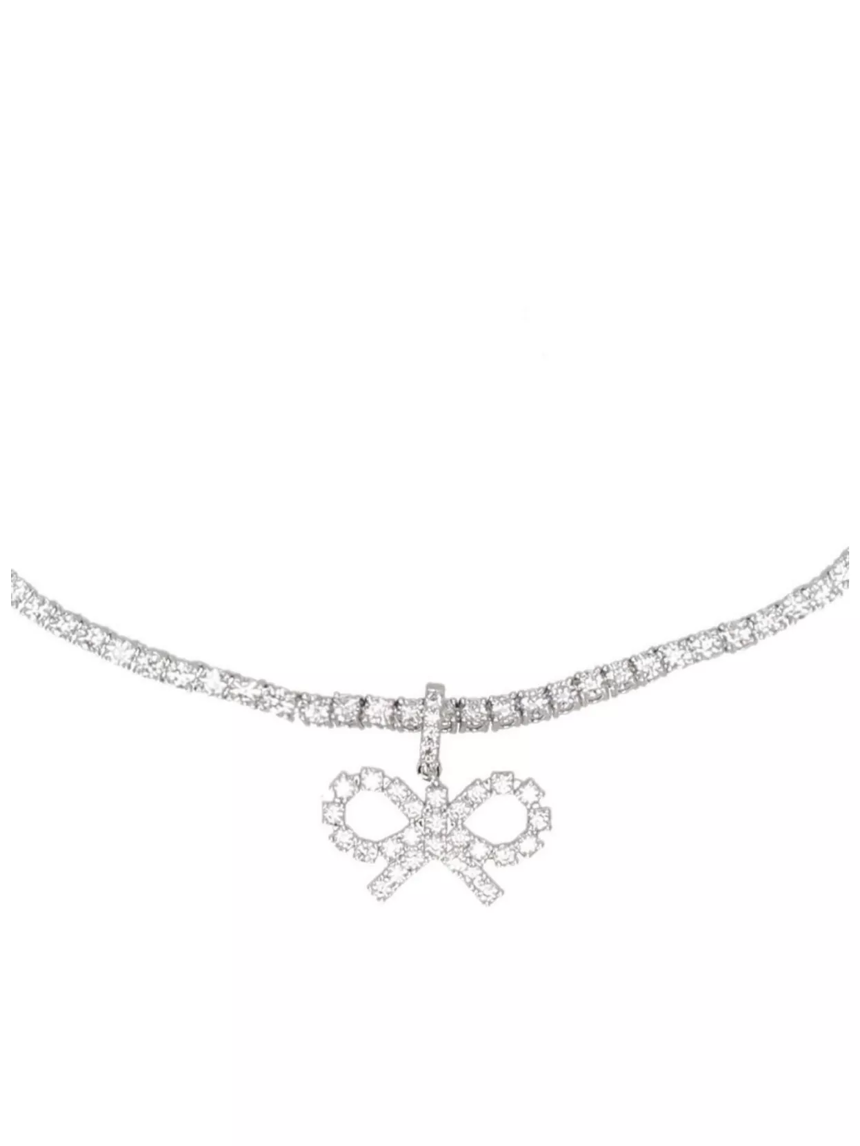 Self-portrait Adjustable Bow Pendant Chain Necklace