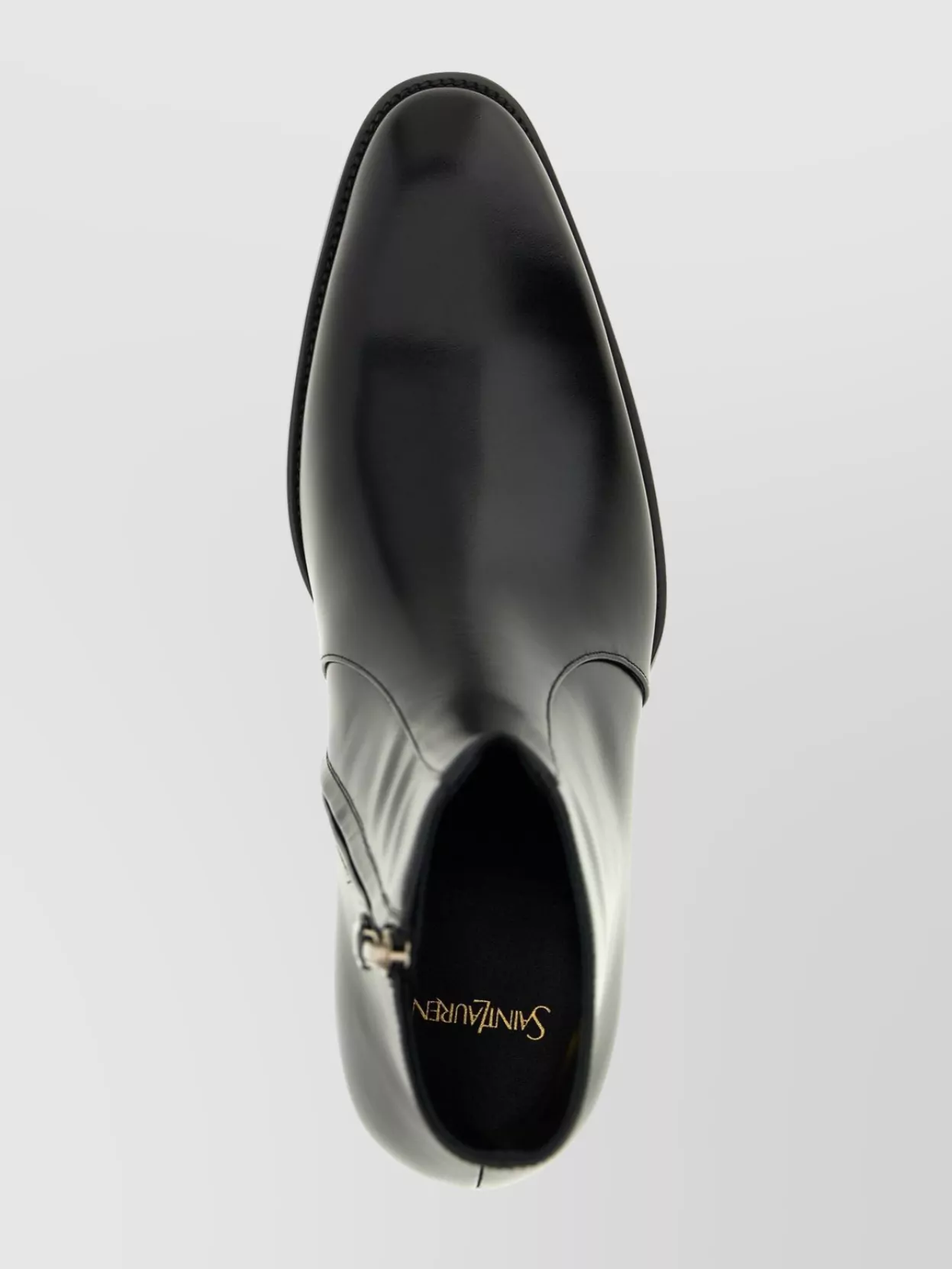 Saint Laurent Ankle Boots With Block Heel And Pointed Toe