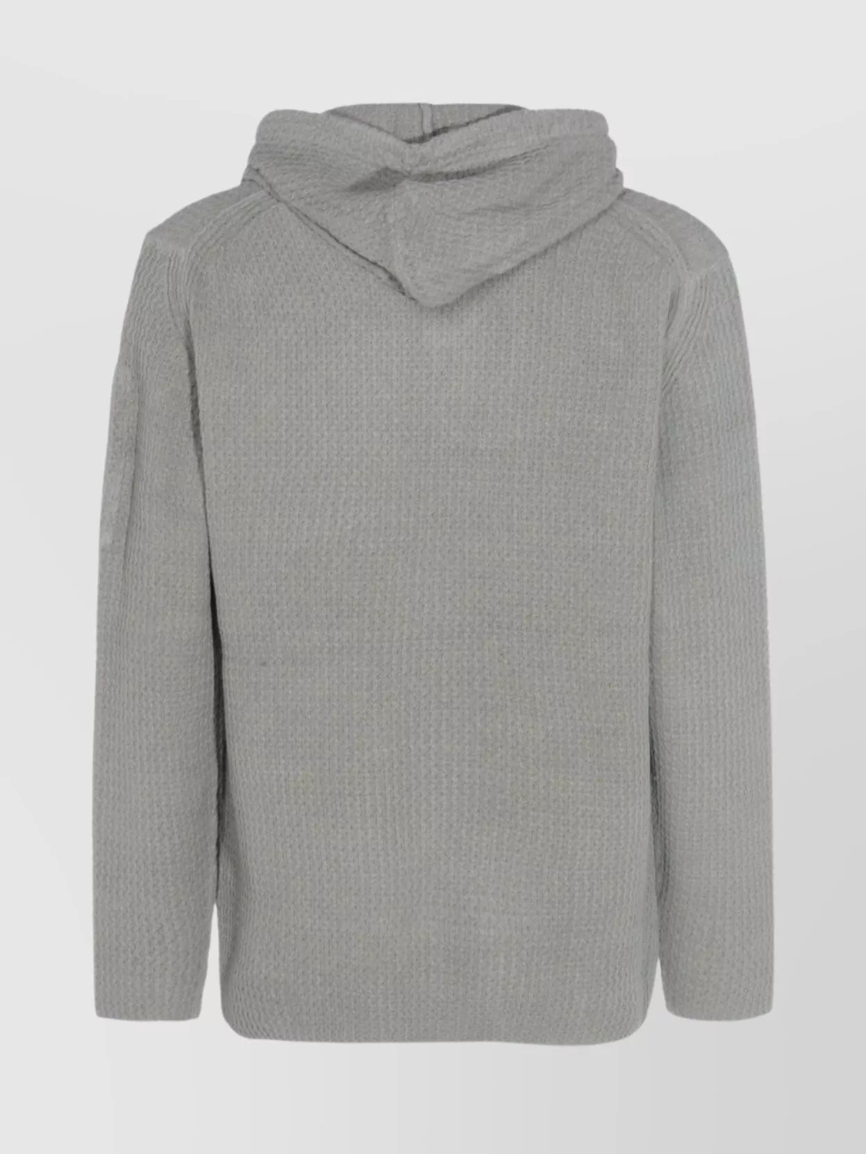 C.p. Company Hooded Long Sleeve Knitwear With Arm Pocket In Brown