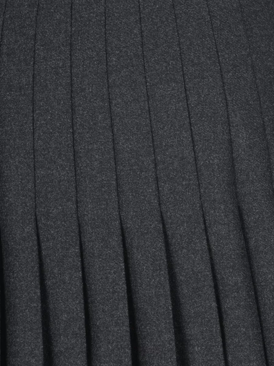 Prada Wool Cashmere Pleated Mini Skirt