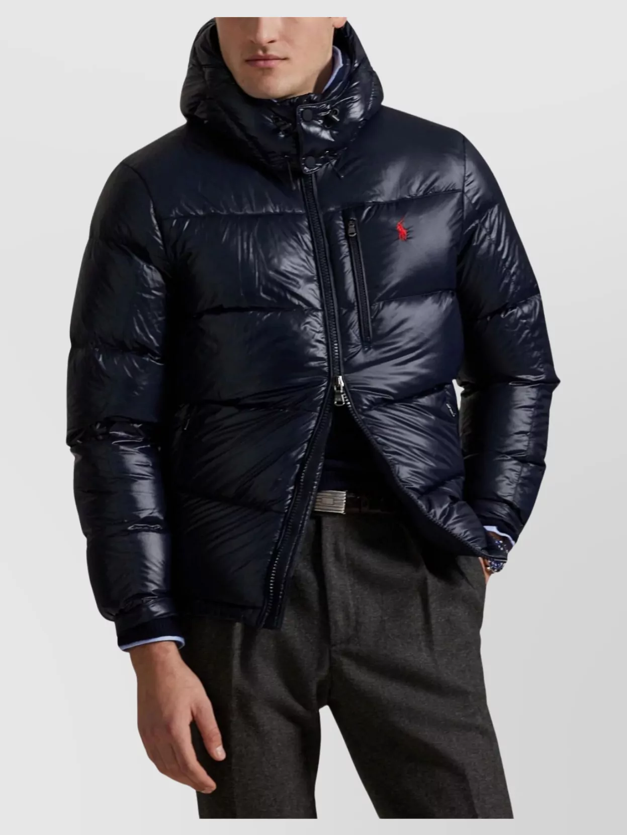 Ralph Lauren Hooded Quilted Bomber Side Pockets