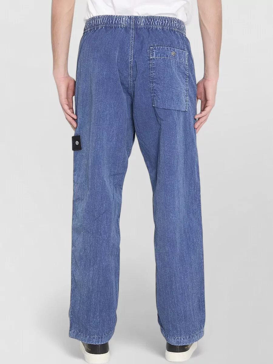 Stone Island Mid-Rise Wide-Leg Trousers