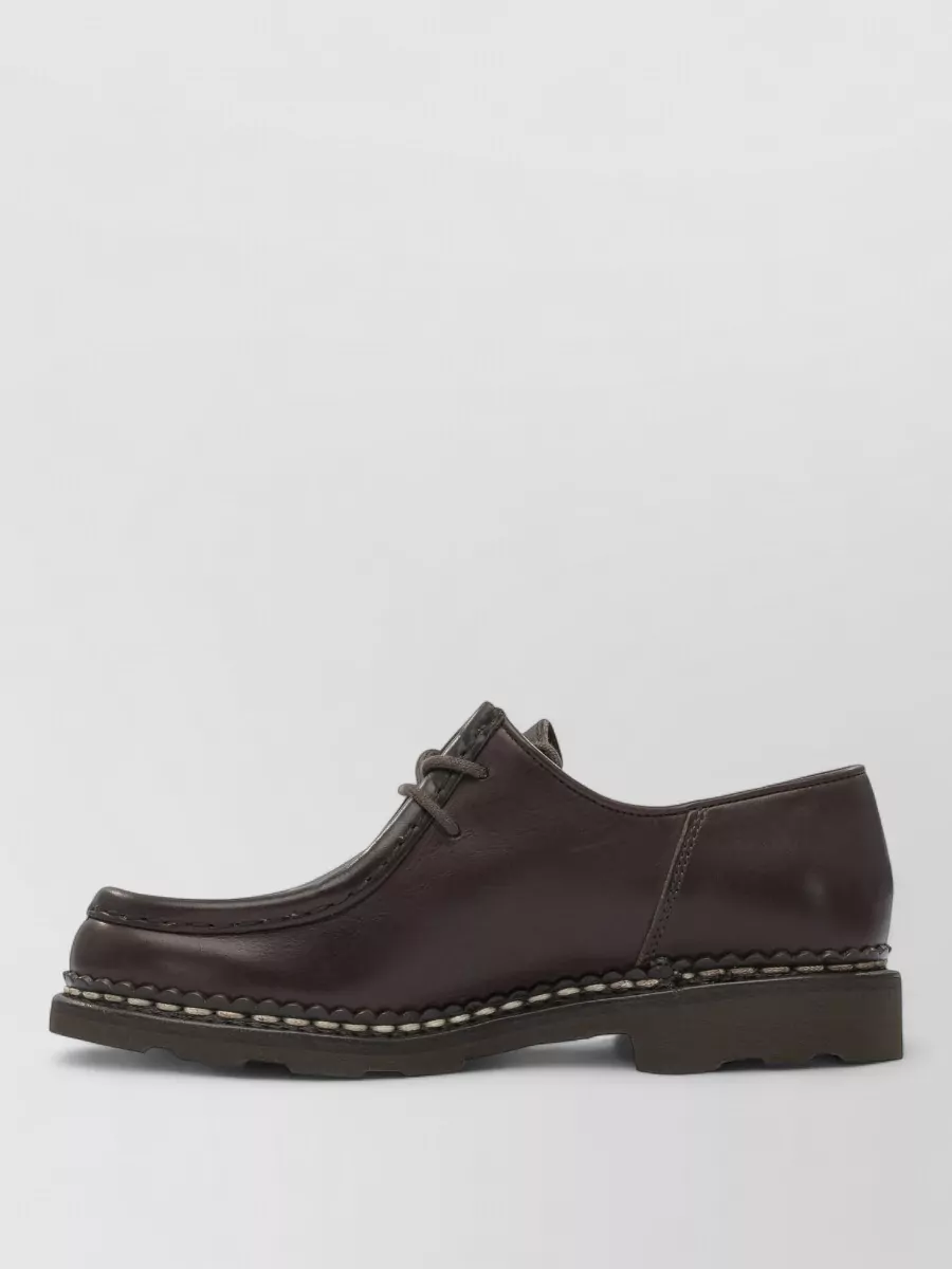 Paraboot Leather Lace-Up Loafers