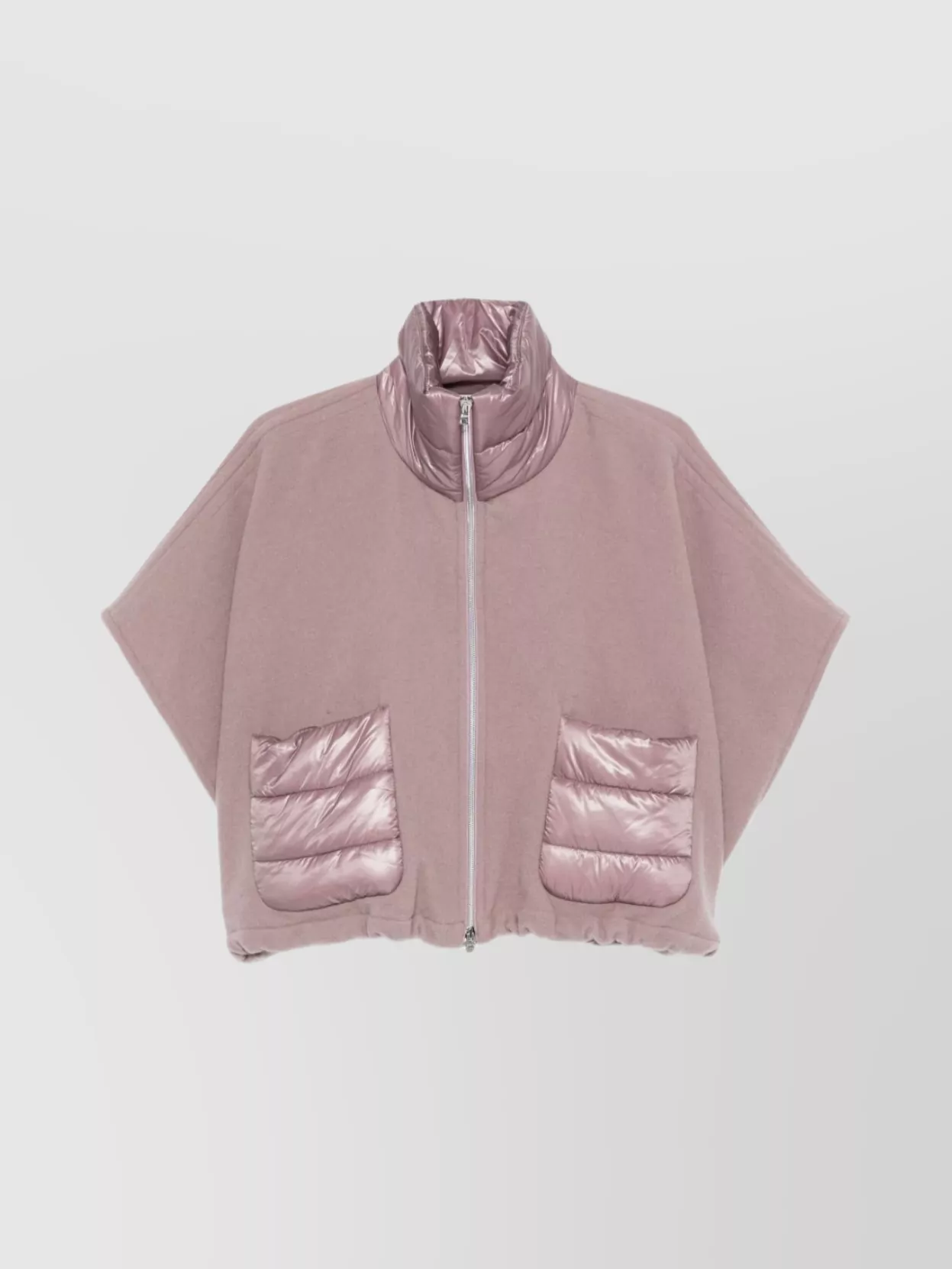 Herno Neck Sleeve Collar Hem Fleece Panels Pockets