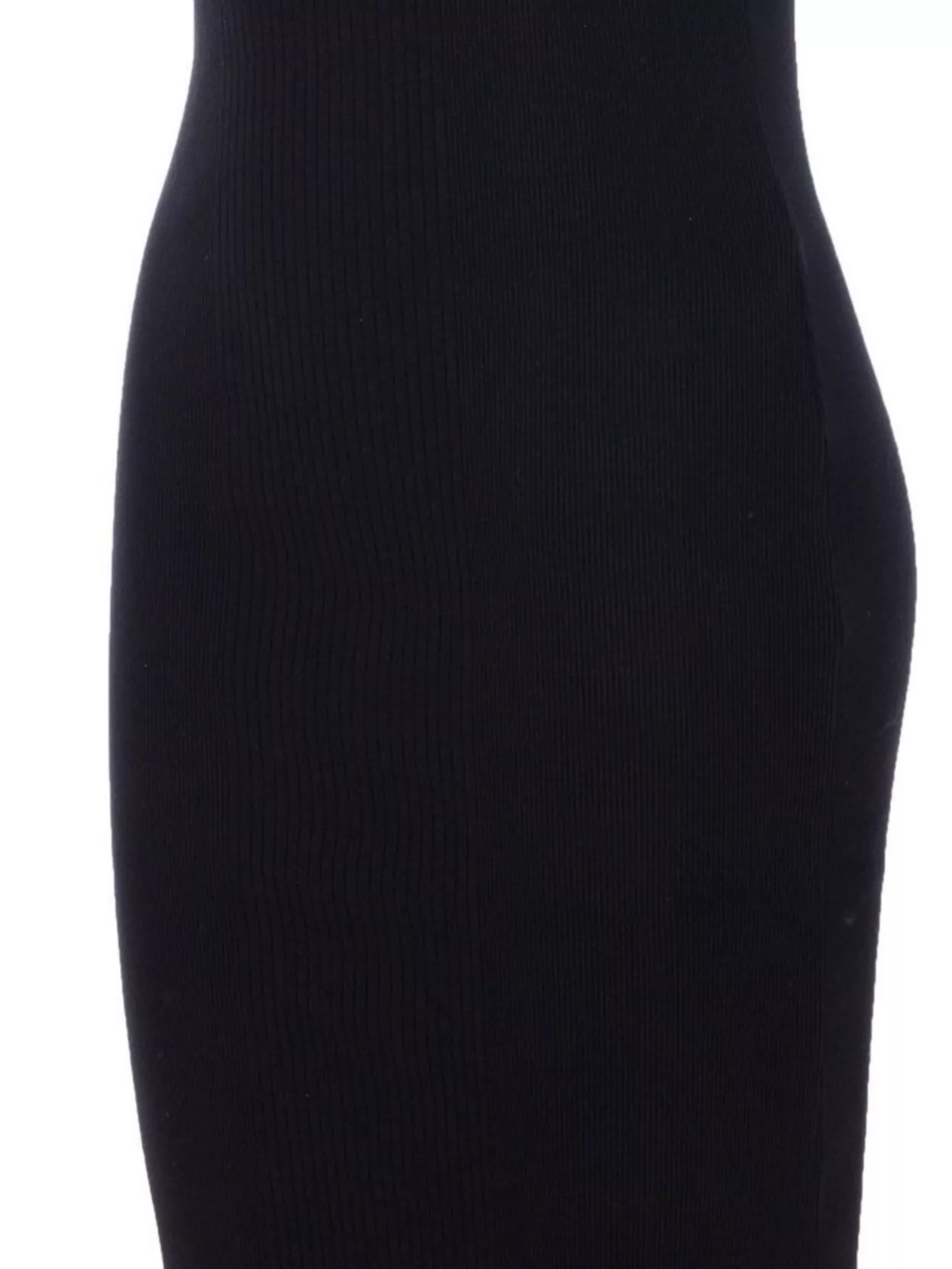 Jean Paul Gaultier Womens Black Ribbed Scoop-neck Cotton-jersey Midi Dress In Black