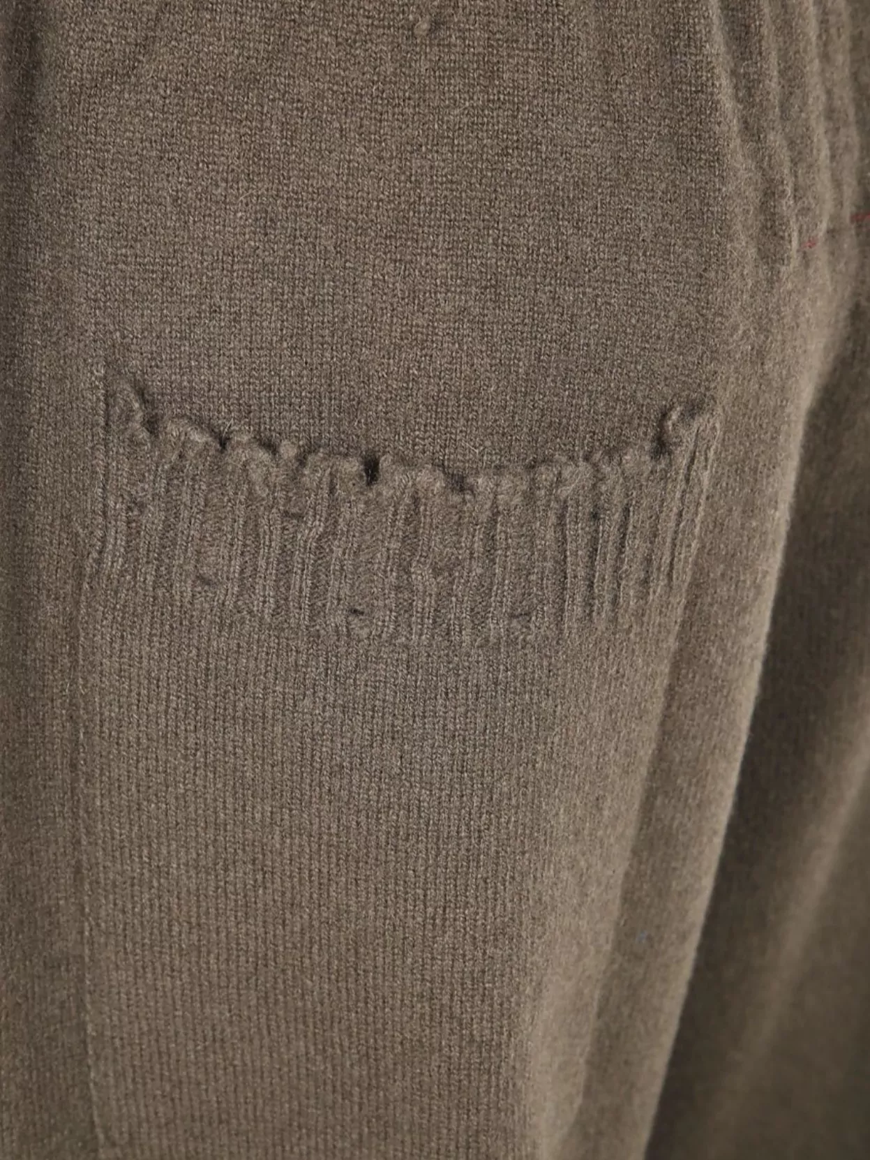 Uma Wang Drawstring Knitted Trousers In Brown