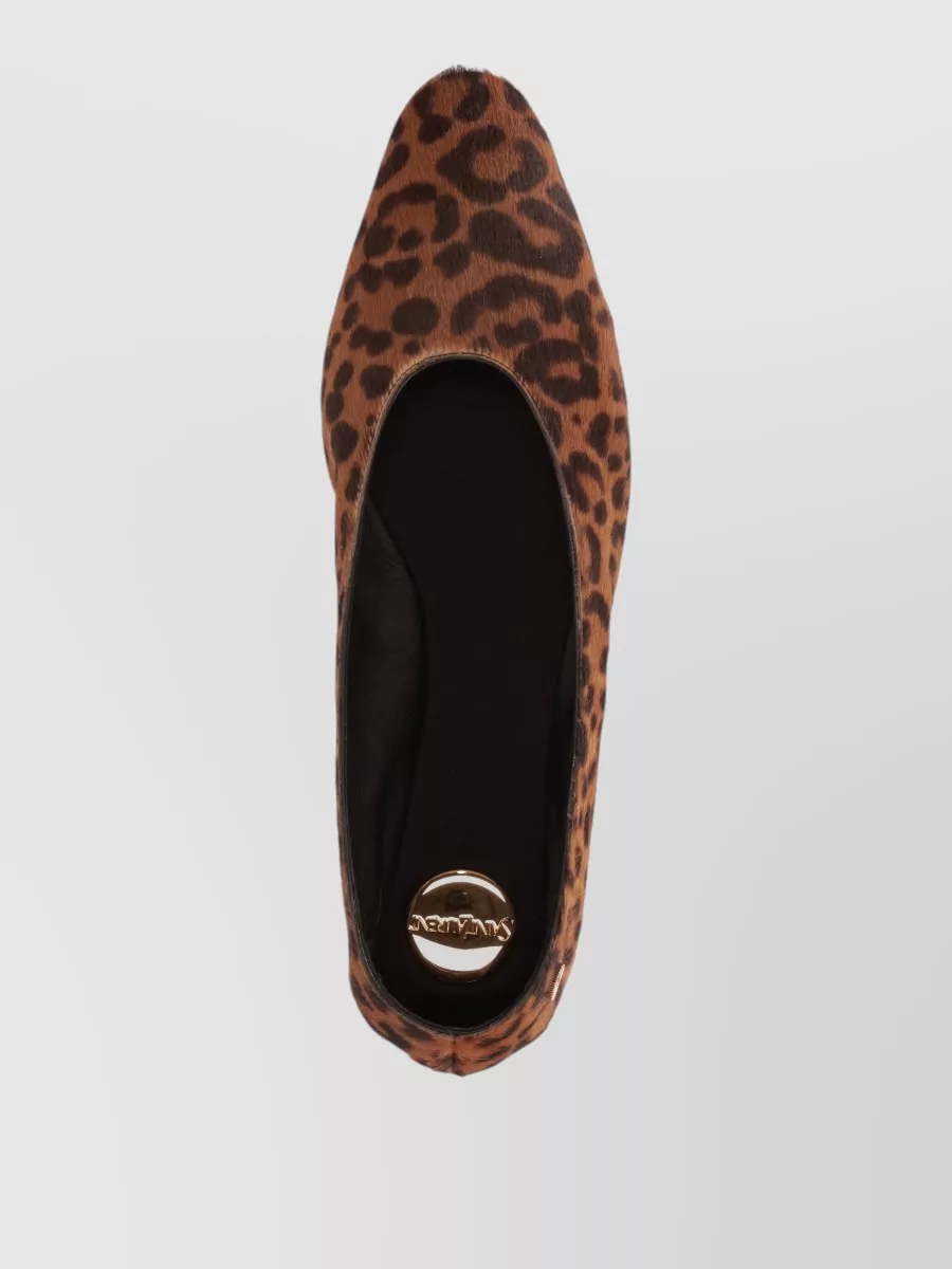 Saint Laurent Pony Hair Ballerina Shoes