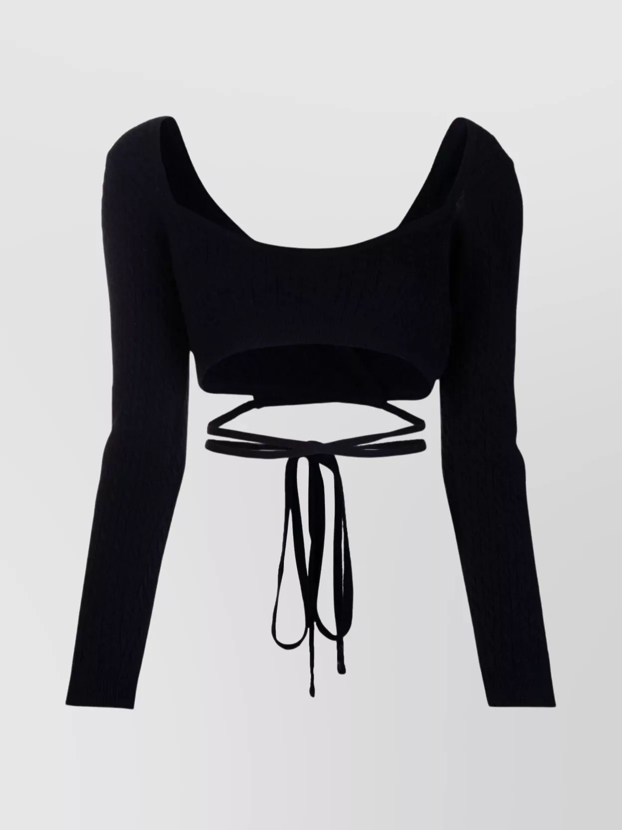Shop Patou Ribbed Wool-cashmere V-back Top In Black