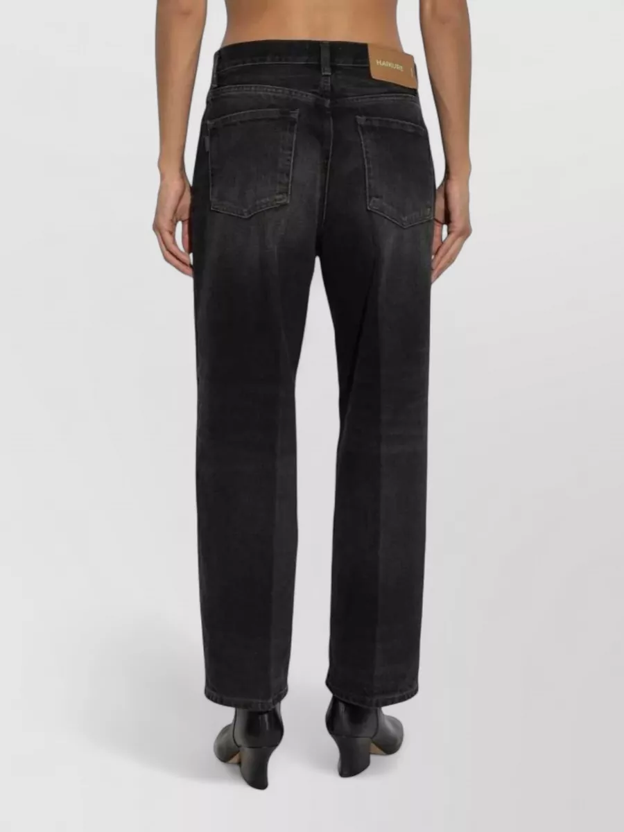 Haikure Vintage Black Straight-Leg Jeans