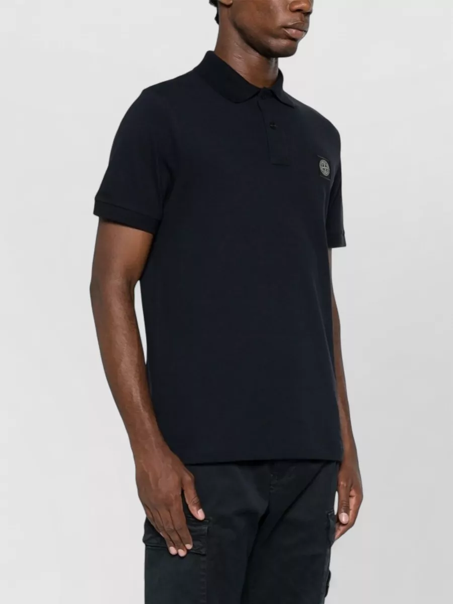 Stone Island Slim-Fit Cotton Piqué Polo Shirt