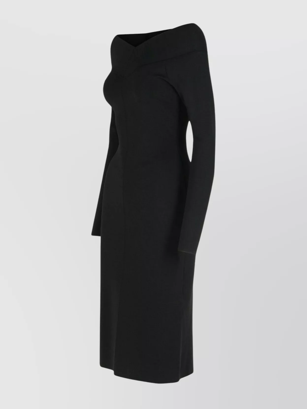 Stella Mccartney Fitted Off-The-Shoulder Midi Dress