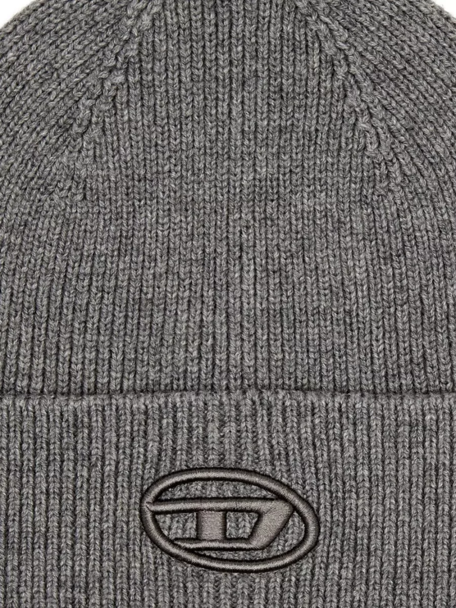 Diesel Ribbed Wool-Blend Beanie