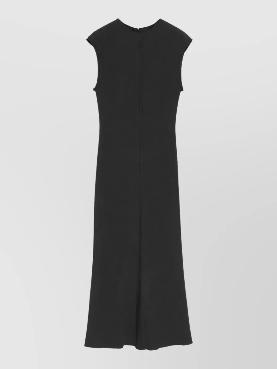 Ami Paris Raw Edge Midi Dress