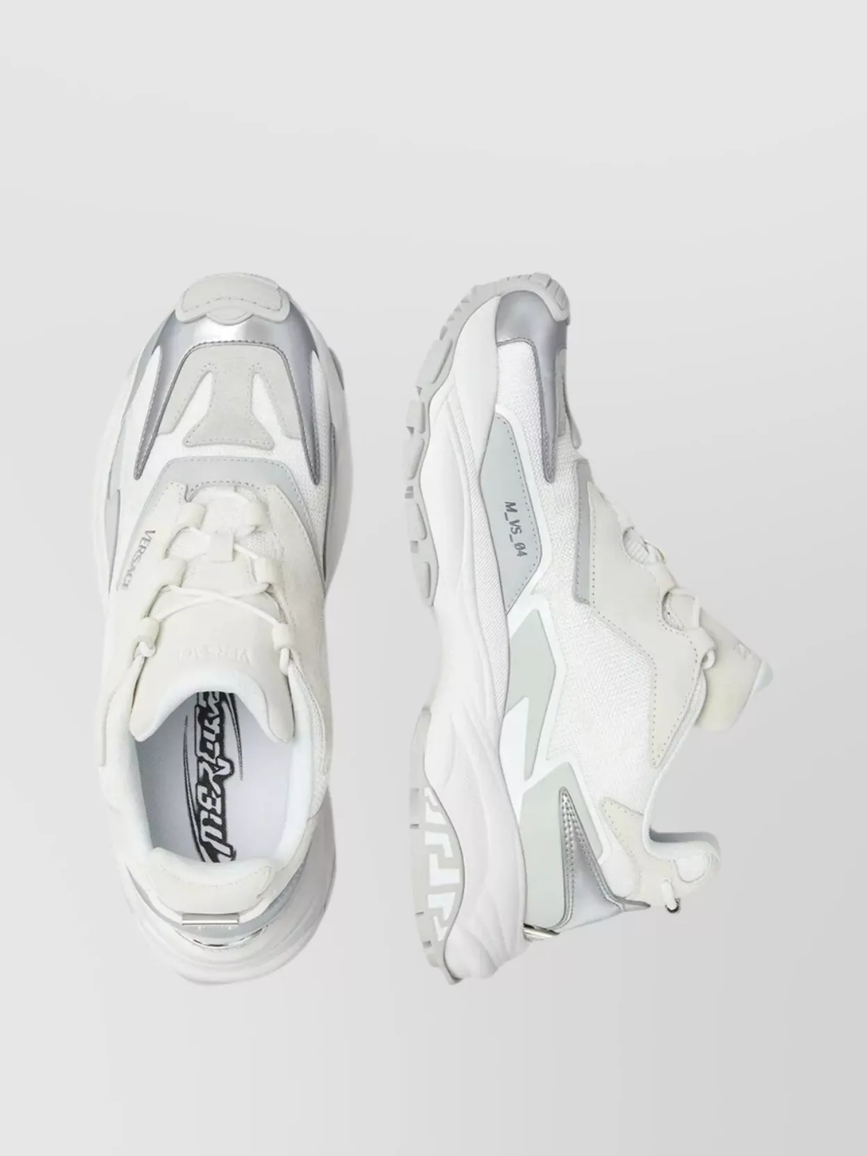 Versace Calf Leather Low-Top Sneakers