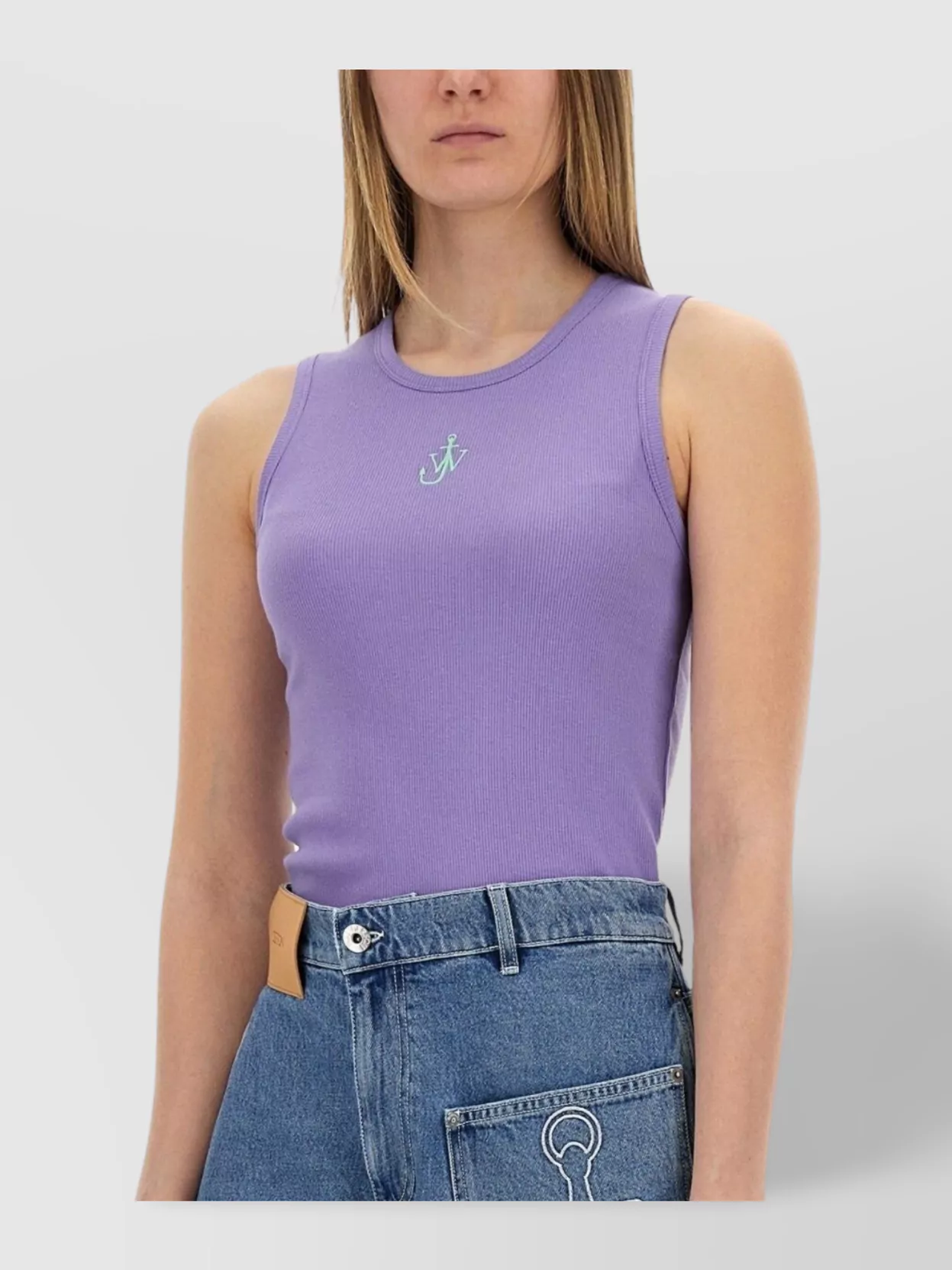 Jw Anderson Jwa Anchor Logo Tank Top