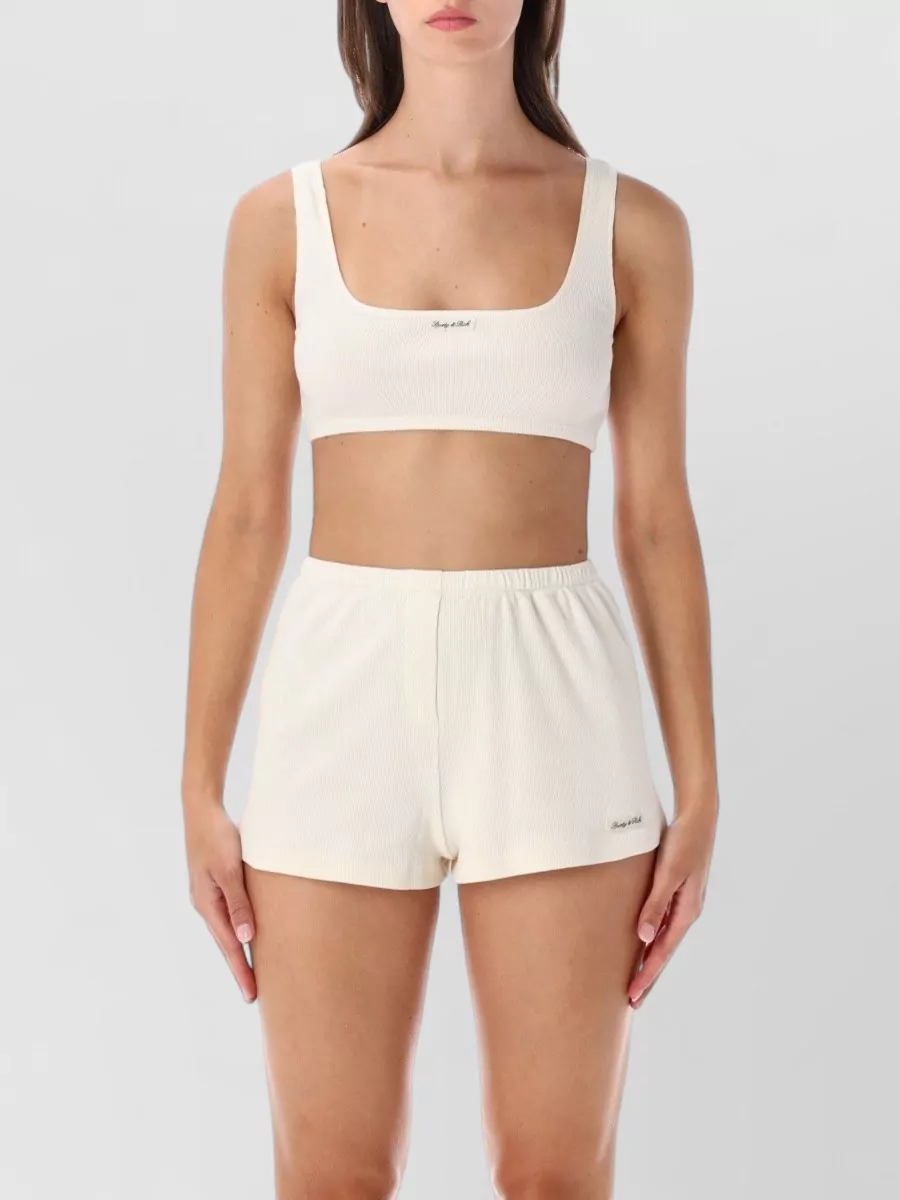 Sporty & Rich ribbed bralette