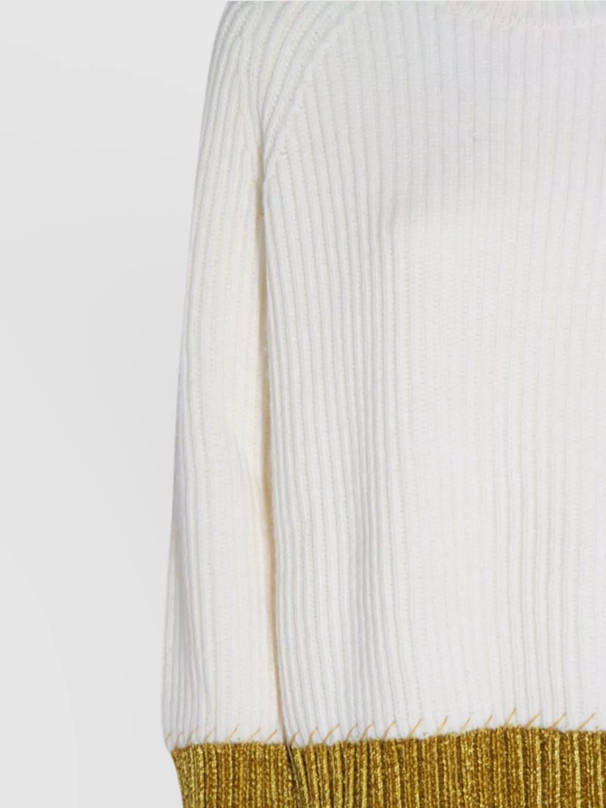 Marni Ribbed Crewneck Knitwear Contrast Hem