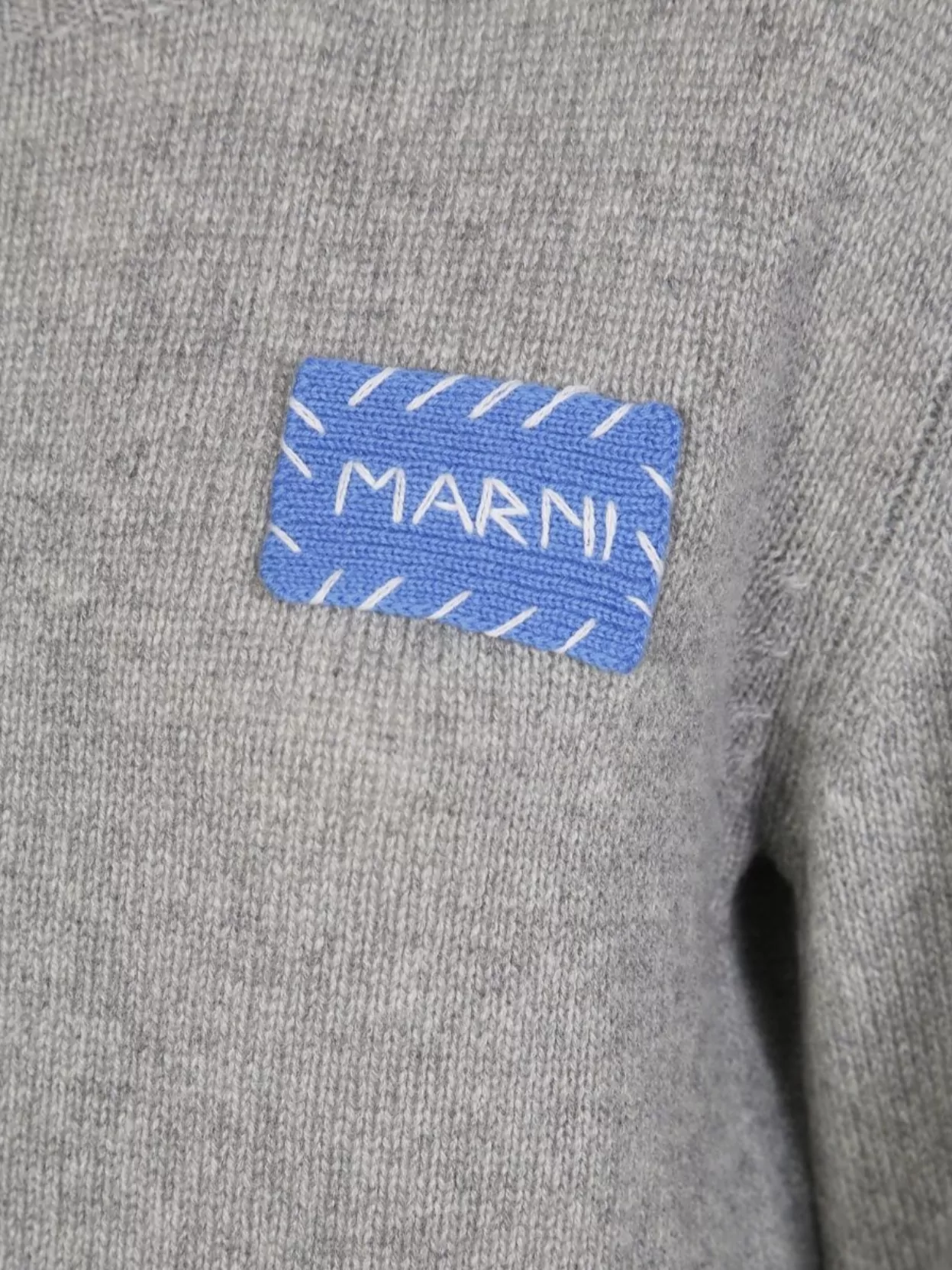 Marni Crew Neck Knitwear With Ribbed Finish
