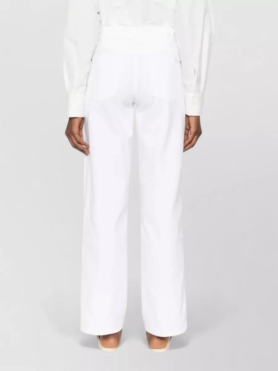 7 For All Mankind Soleil Straight Leg Jeans Buttoned Cuffs