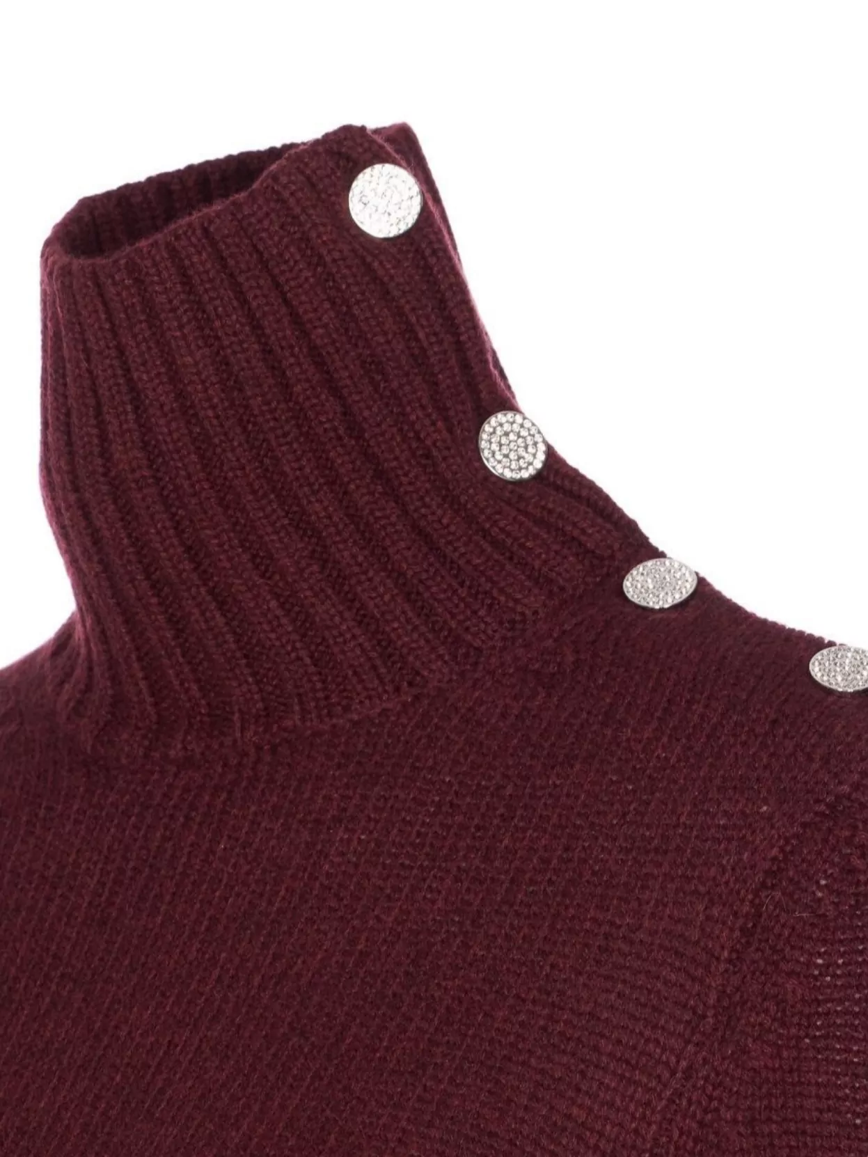 Zadig & Voltaire High Neck Knitwear Button Shoulder Design