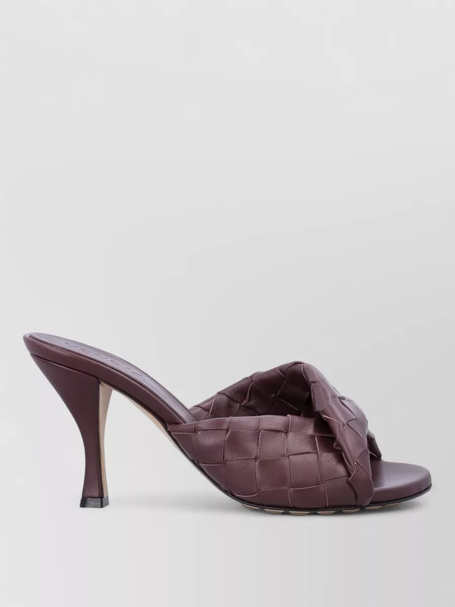 Bottega Veneta leather intrecciato mules