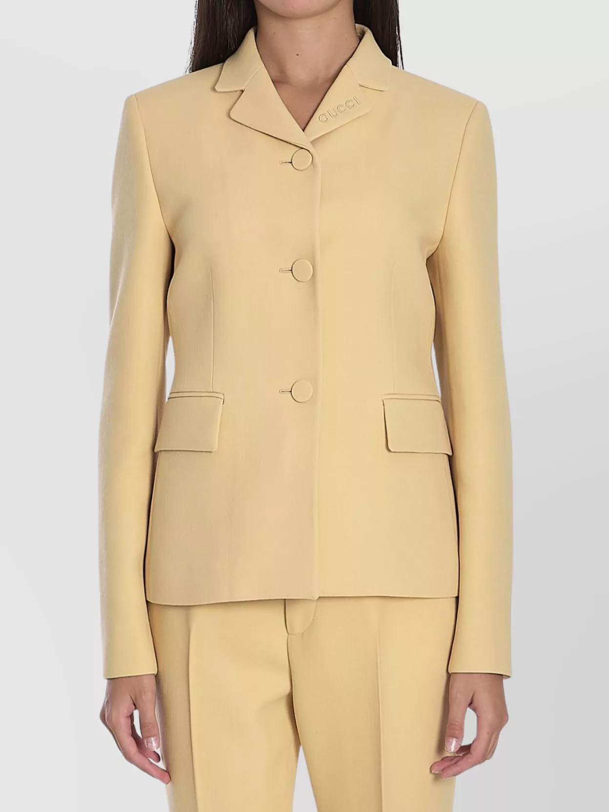 Gucci Wool Crêpe Tailored Jacket