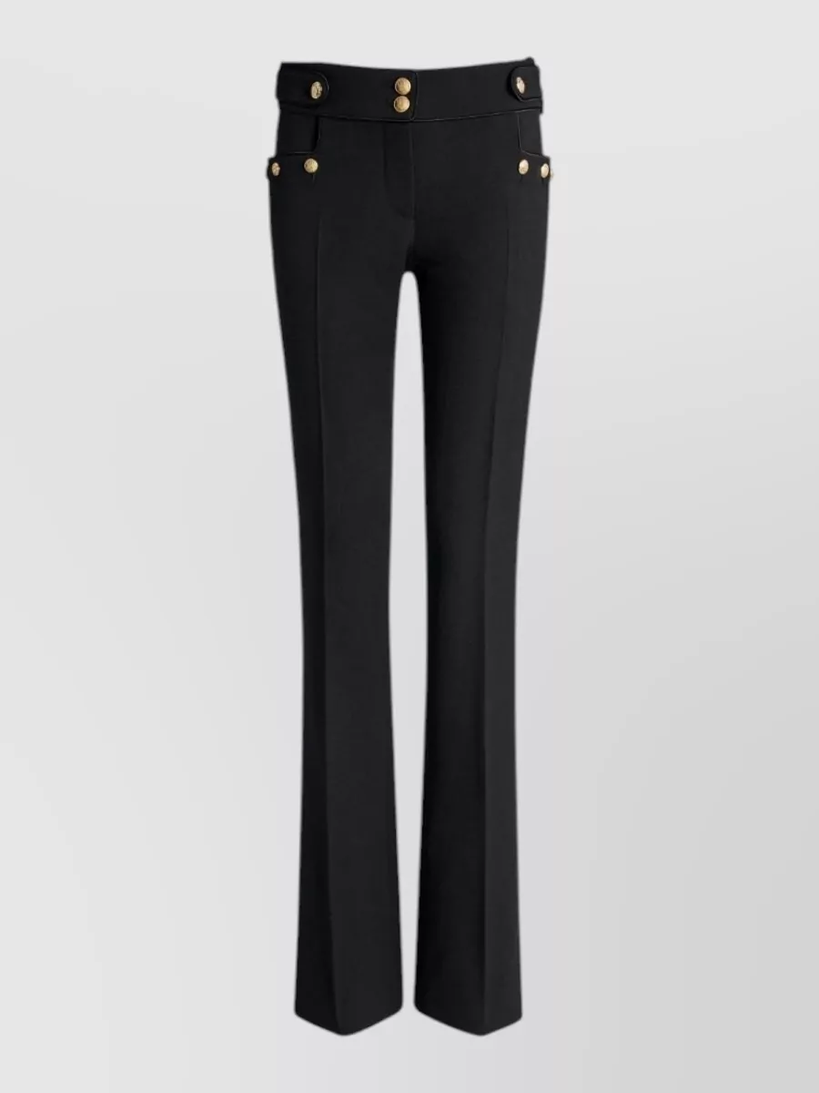 Balmain wool straight-leg suit trousers