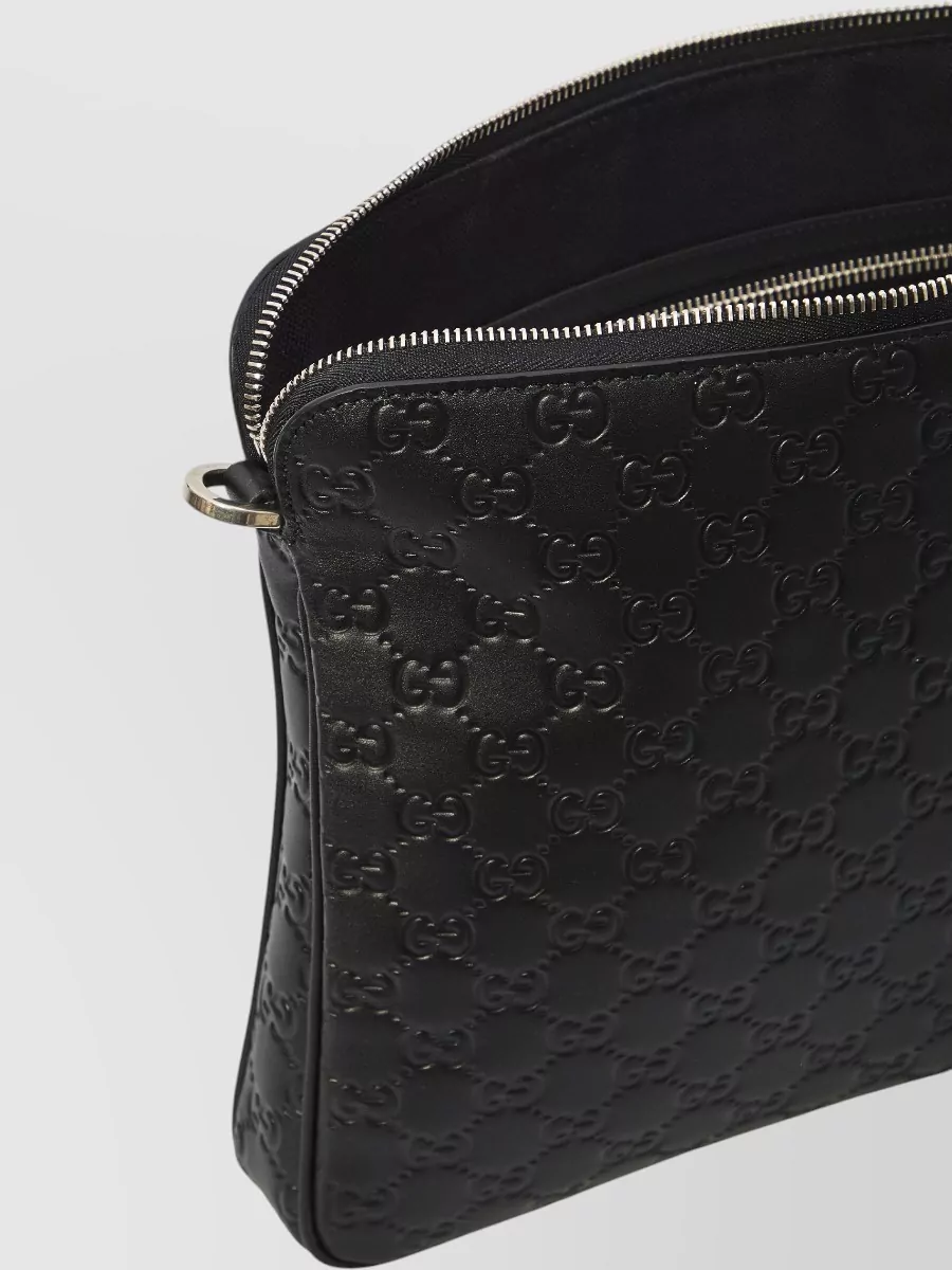 Gucci Gg Emblem Medium Leather Shoulder Bag