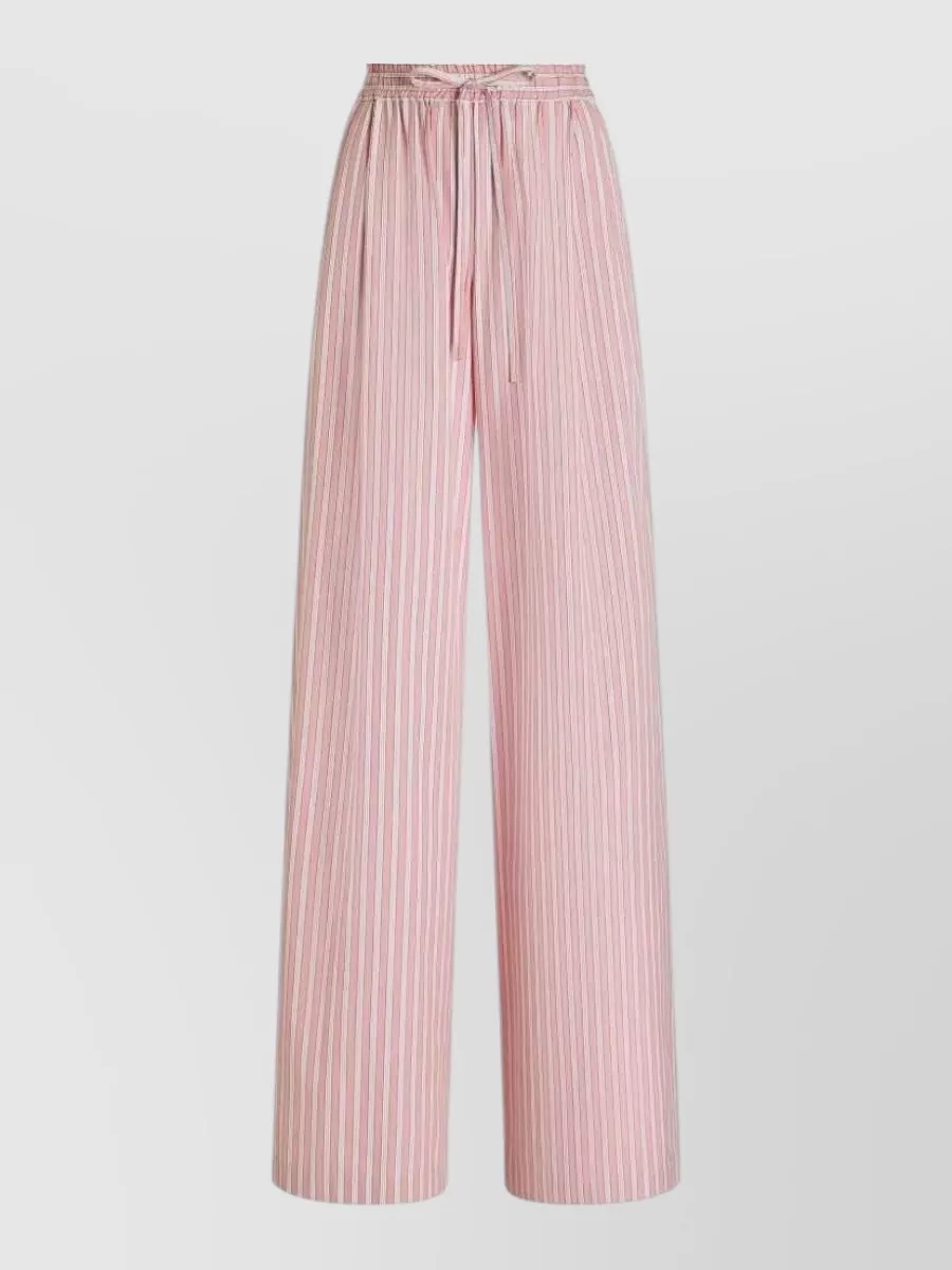 Dolce&Gabbana Striped low-rise wide-leg pajama trousers