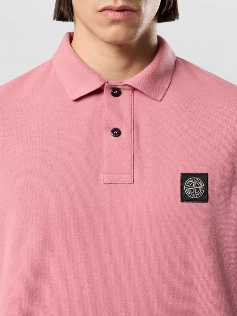 Stone Island Slim-Fit Cotton Piqué Polo Shirt