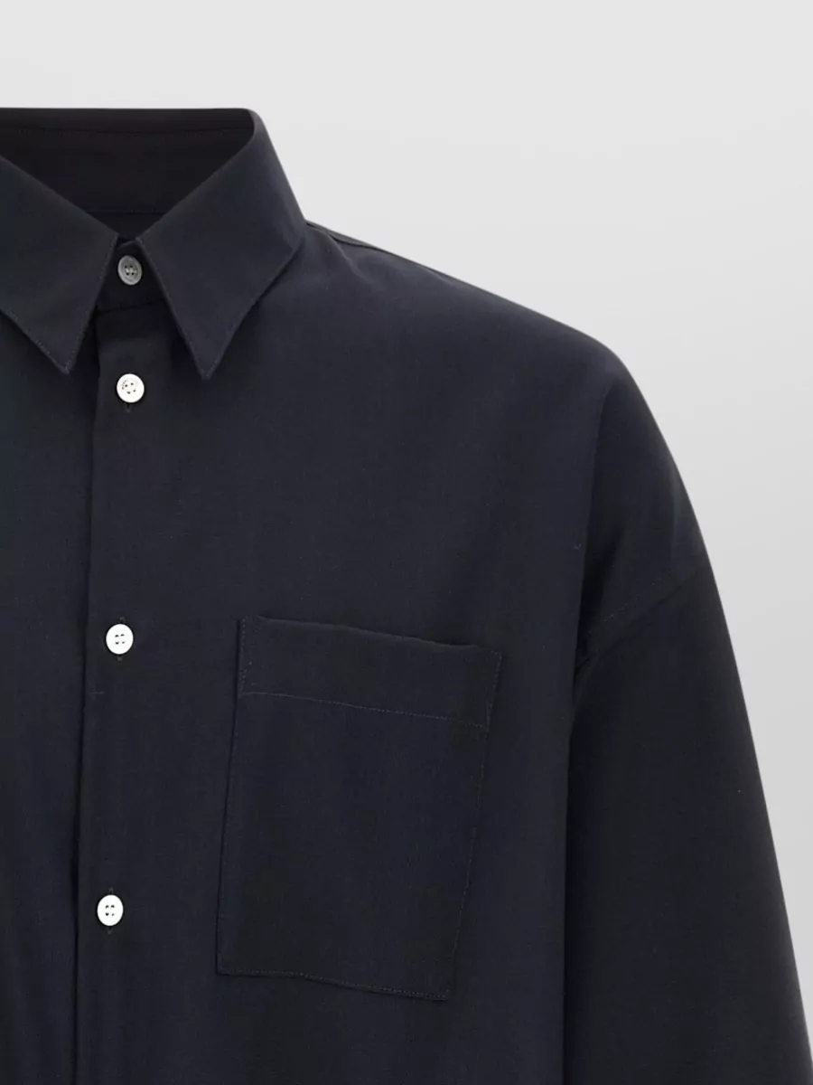 Marni Tropical Wool Shirt Button Down Collar