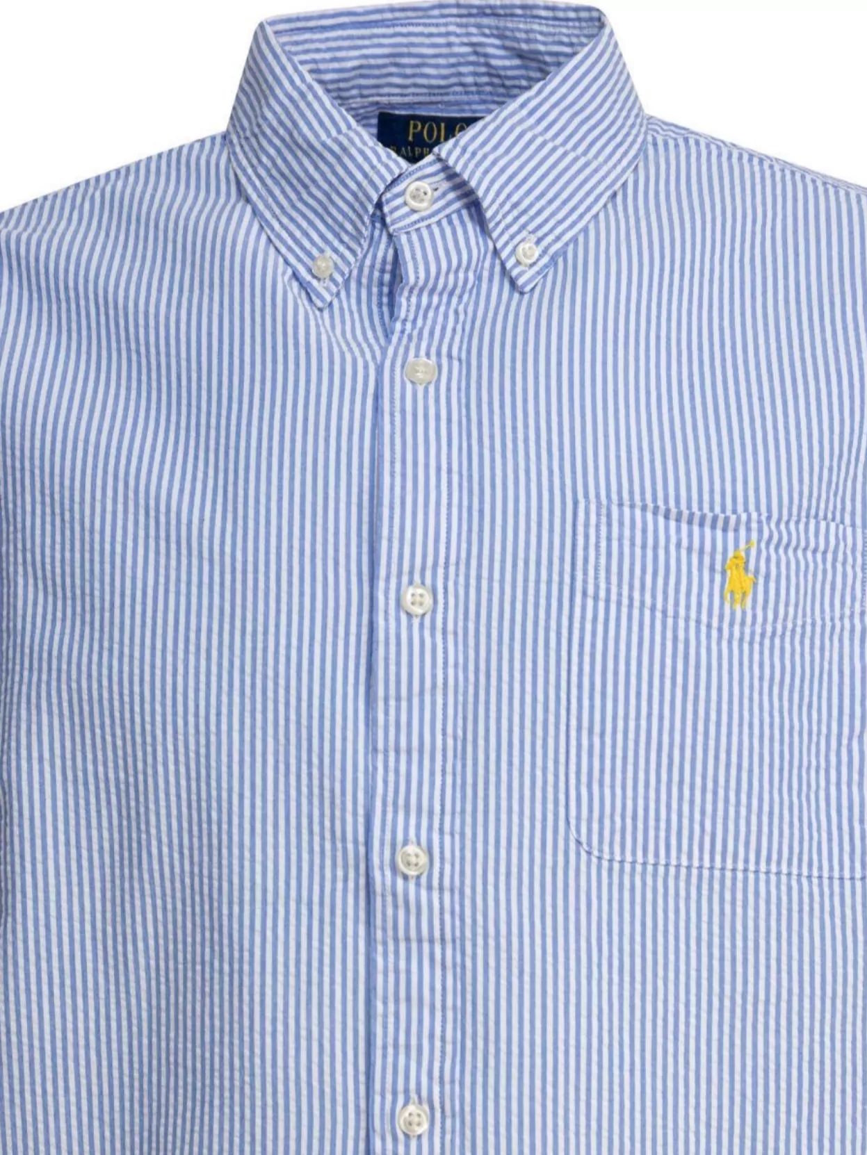 Polo Ralph Lauren Collared Shirt With Pocket And Short Sleeves