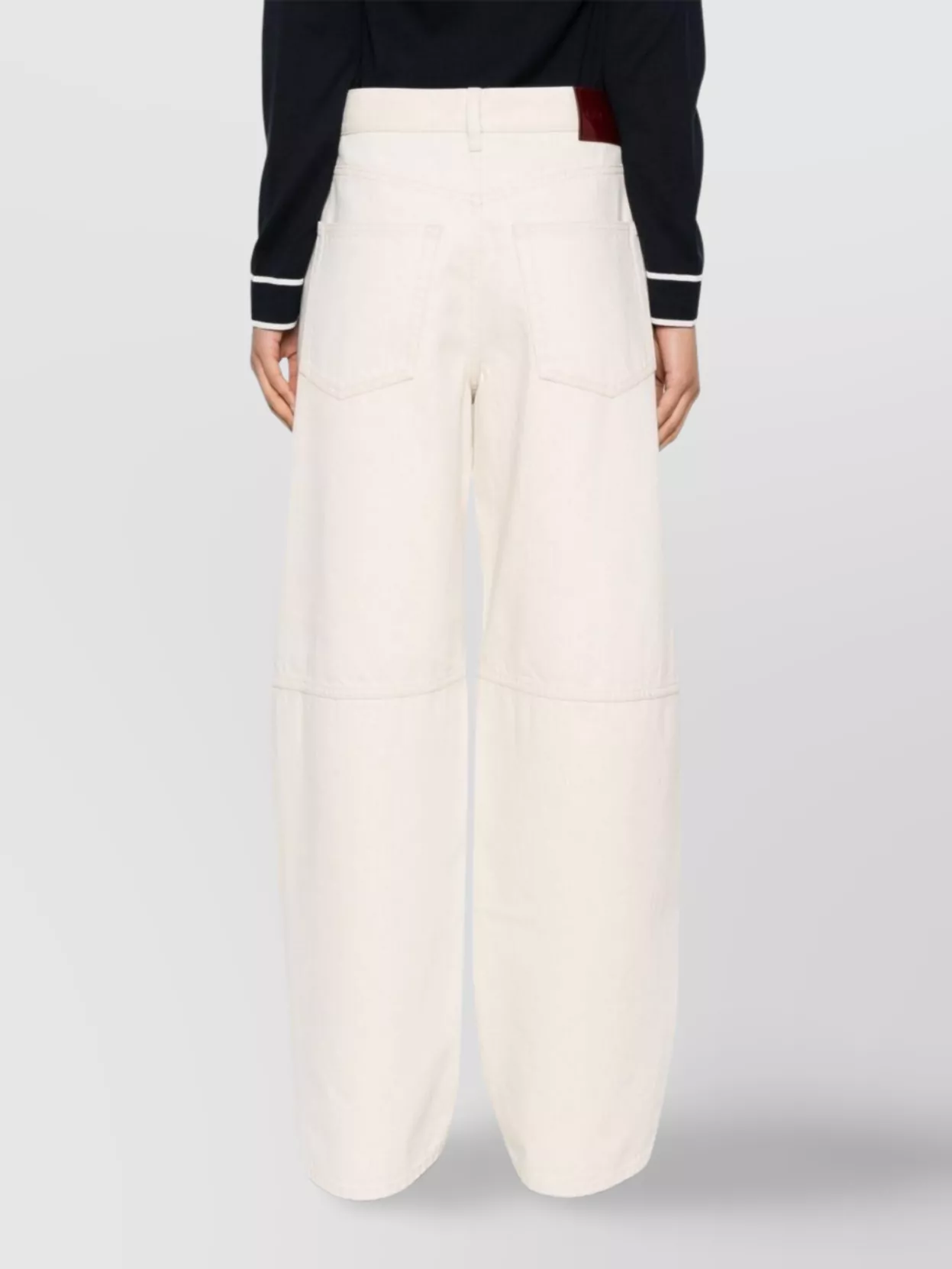 Gucci Wide-Leg Denim Jeans With Rivets