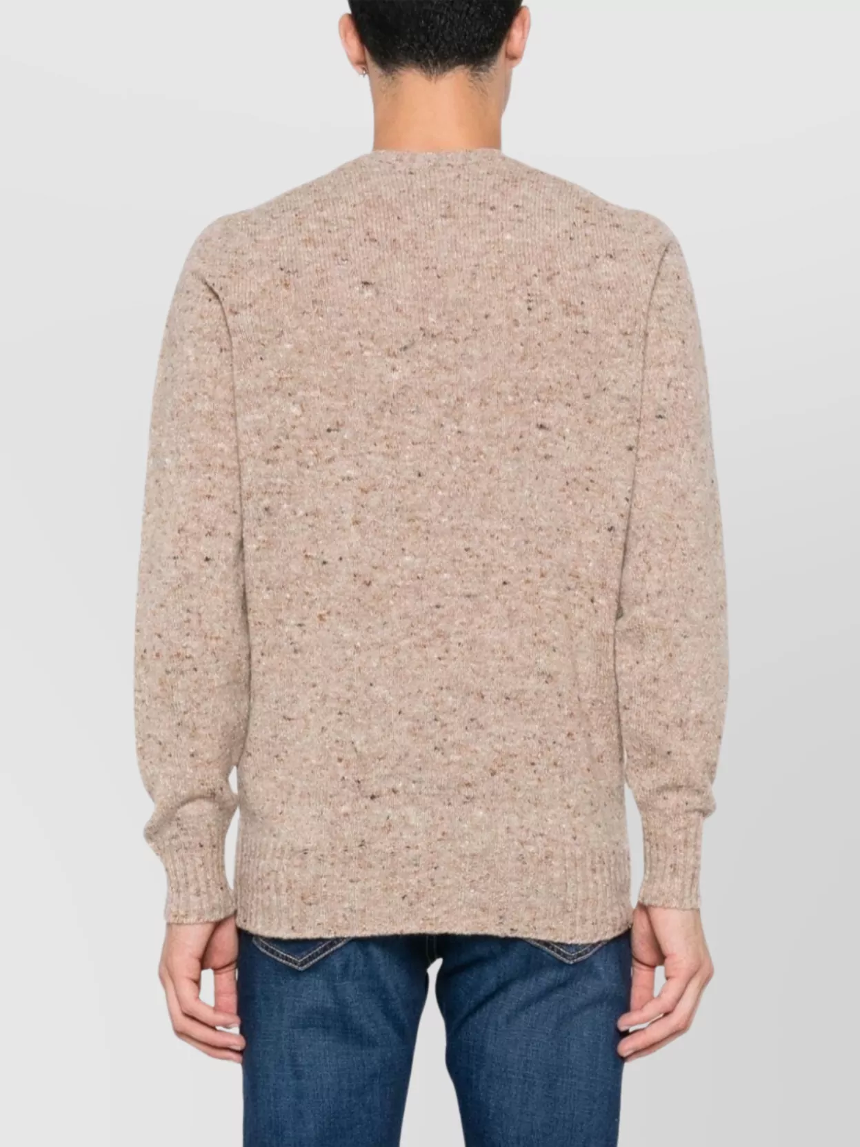 Drumohr Wool Cashmere Blend Crew Neck Sweater