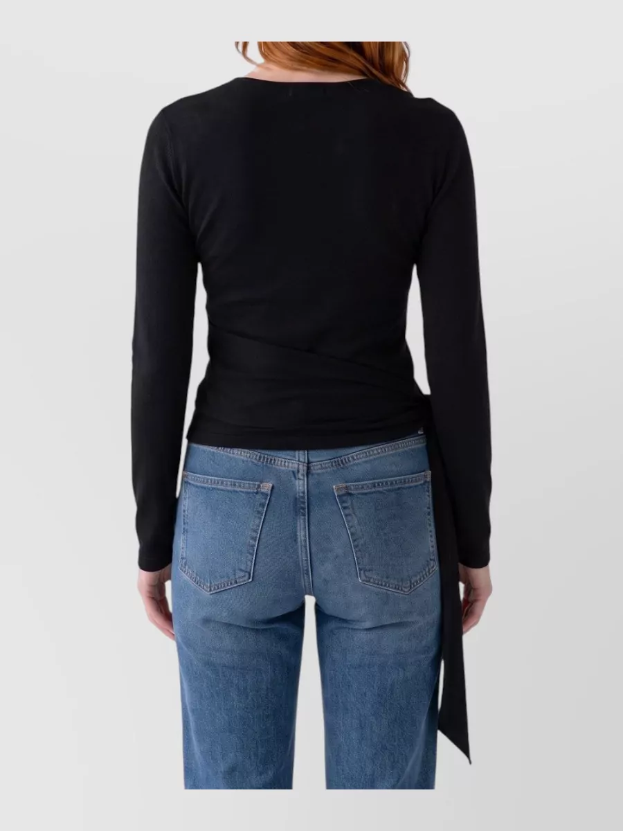 Federica Tosi Viscose Cutout Long-Sleeve Top
