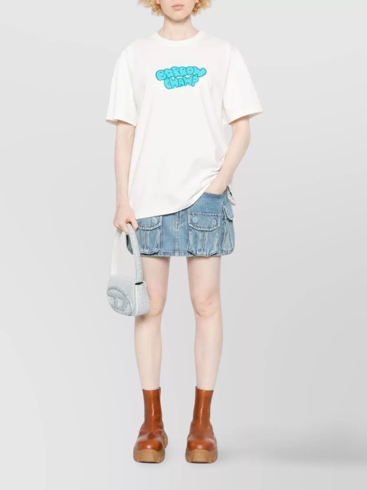 Barrow Crew Neck Graphic Print T-Shirt