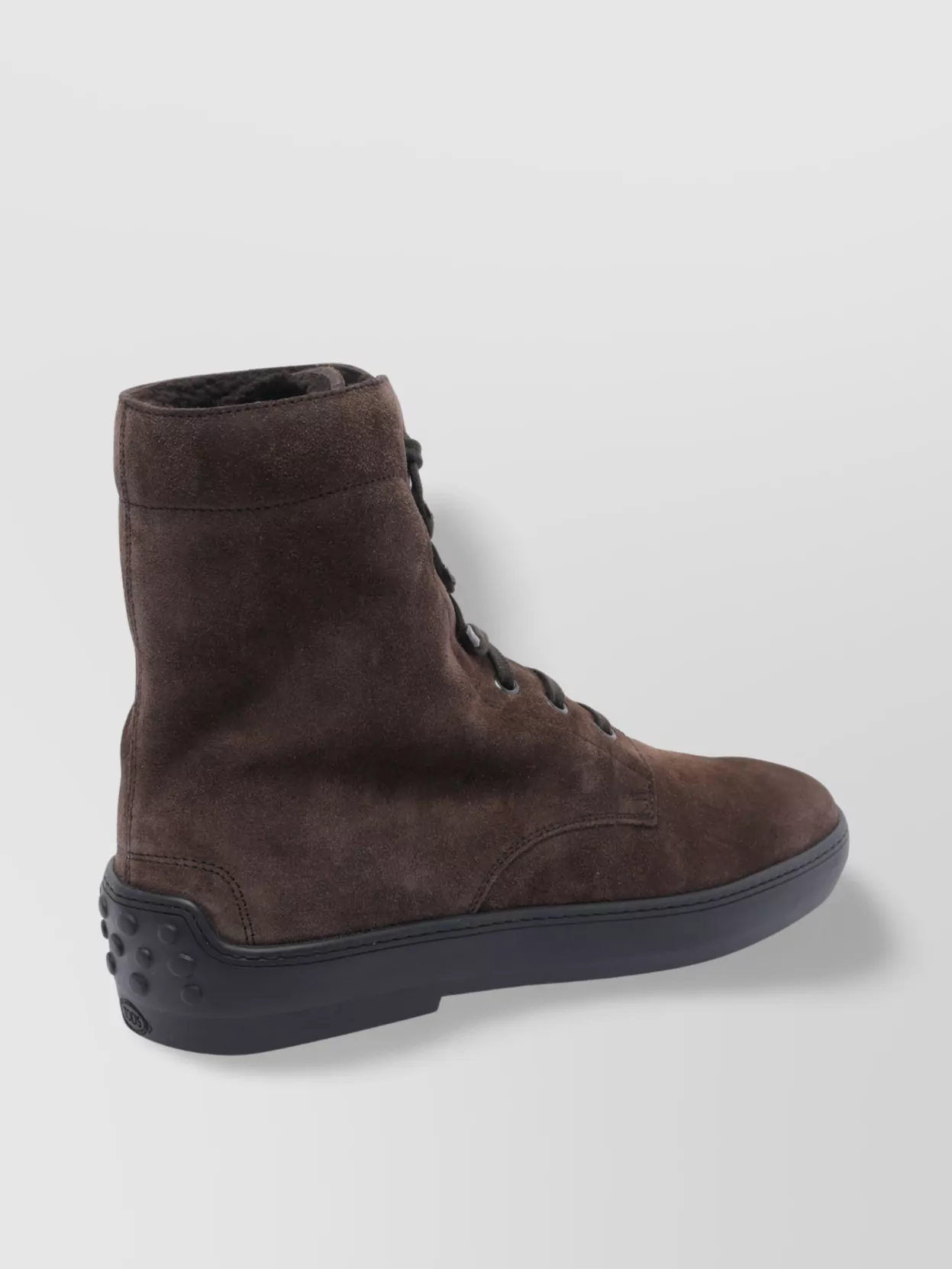 Tod's Round Toe Suede Ankle Booties