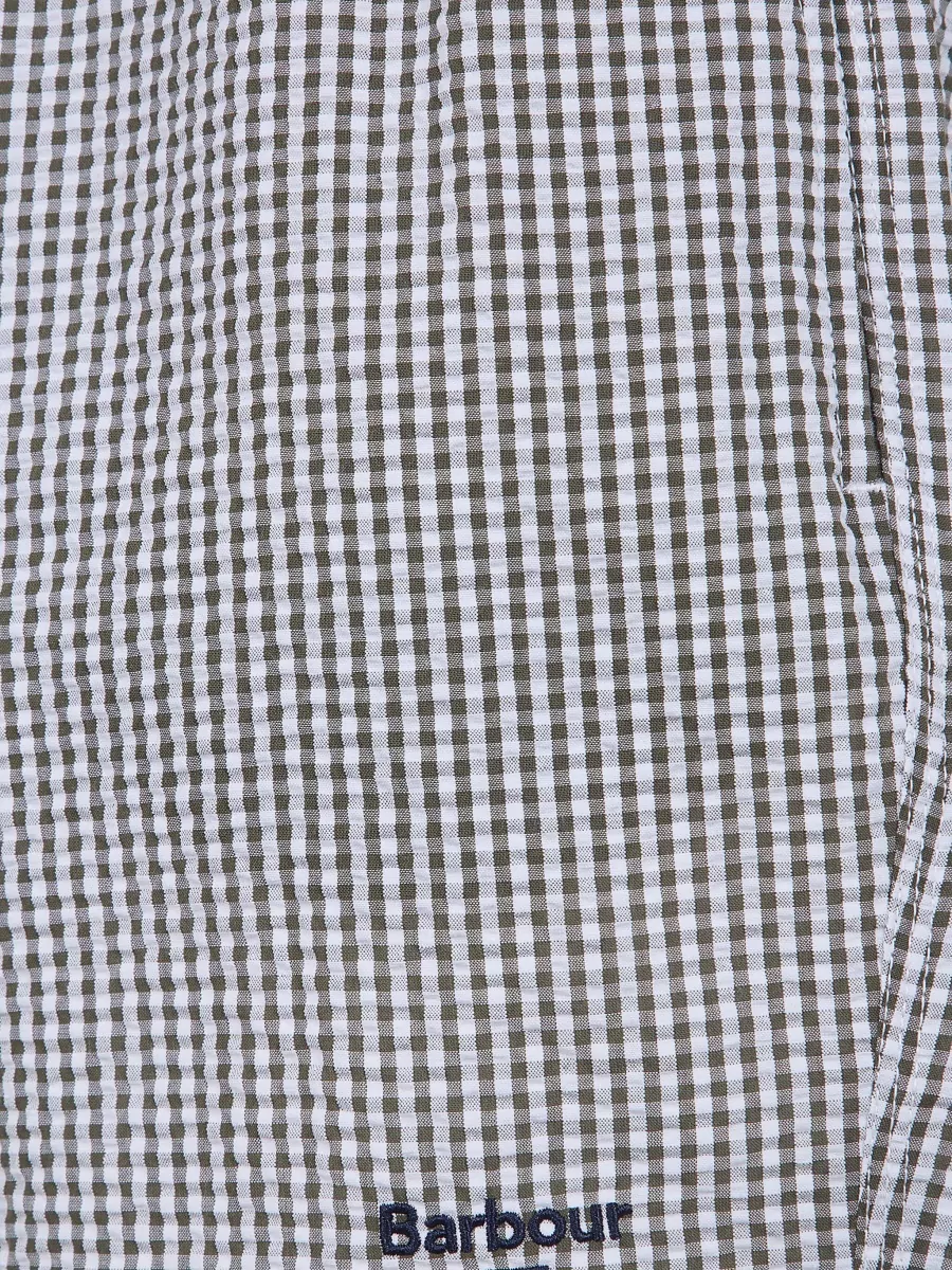 Barbour Gingham Seersucker Swim Shorts
