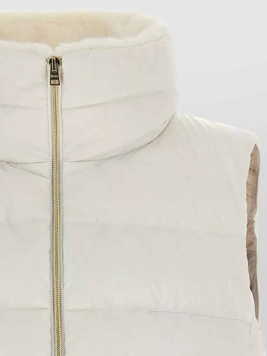 Herno Quilted Technical Satin Sleeveless Vest