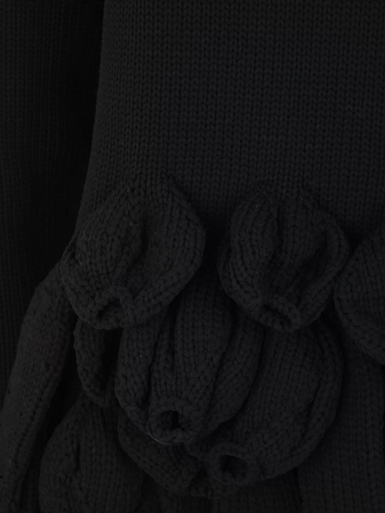 Comme Des Garçons Women's Crew Neck Knitwear With Textured Detail