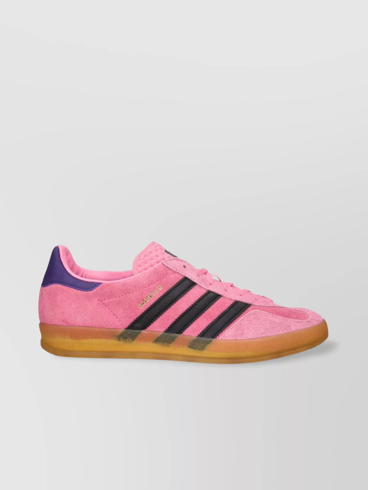 Shop Adidas Originals Round Toe Suede Sneaker With Leather Accents In Pink