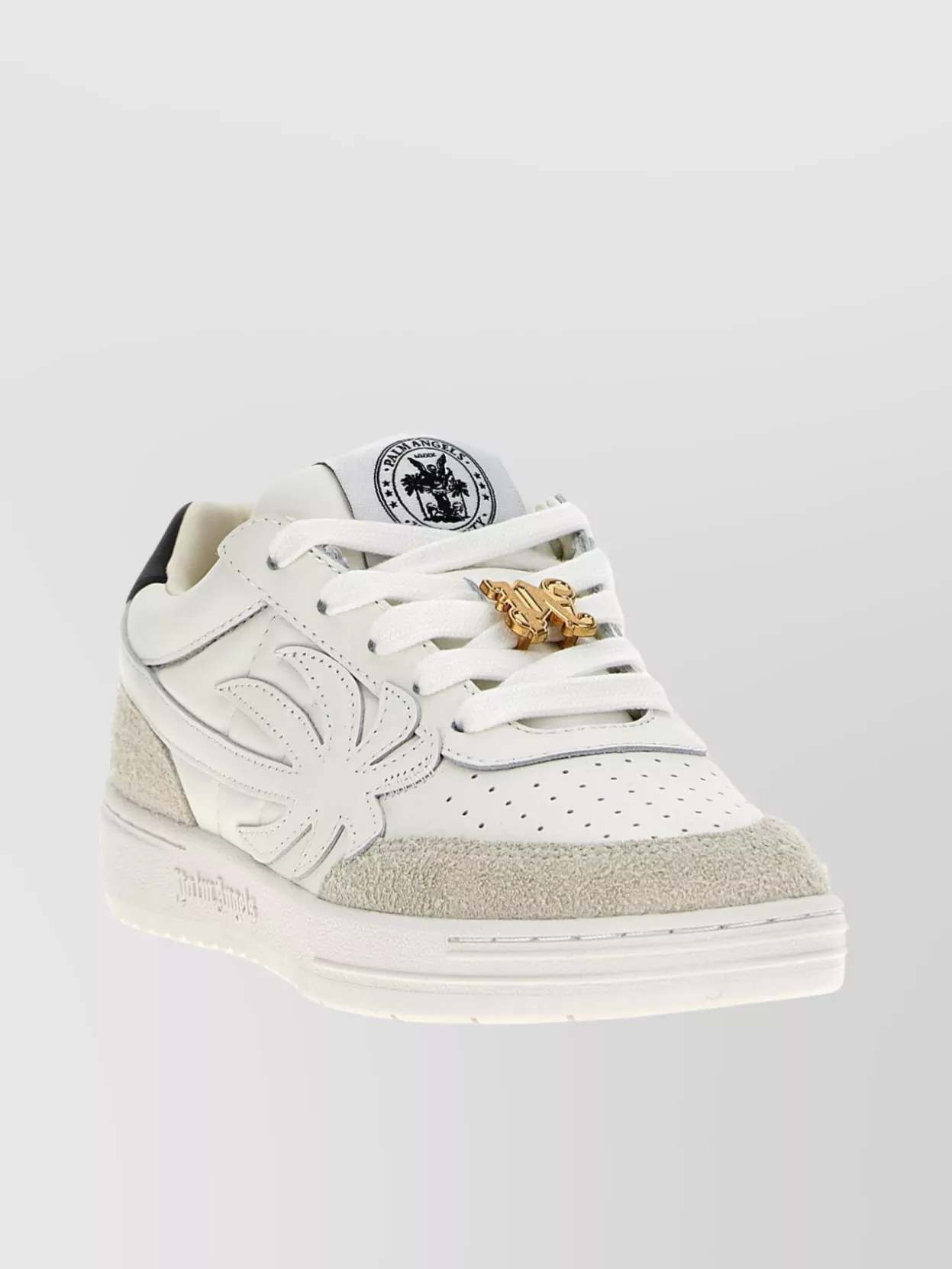 Palm Angels University Sneakers Beach Palm Tree Hardware In White