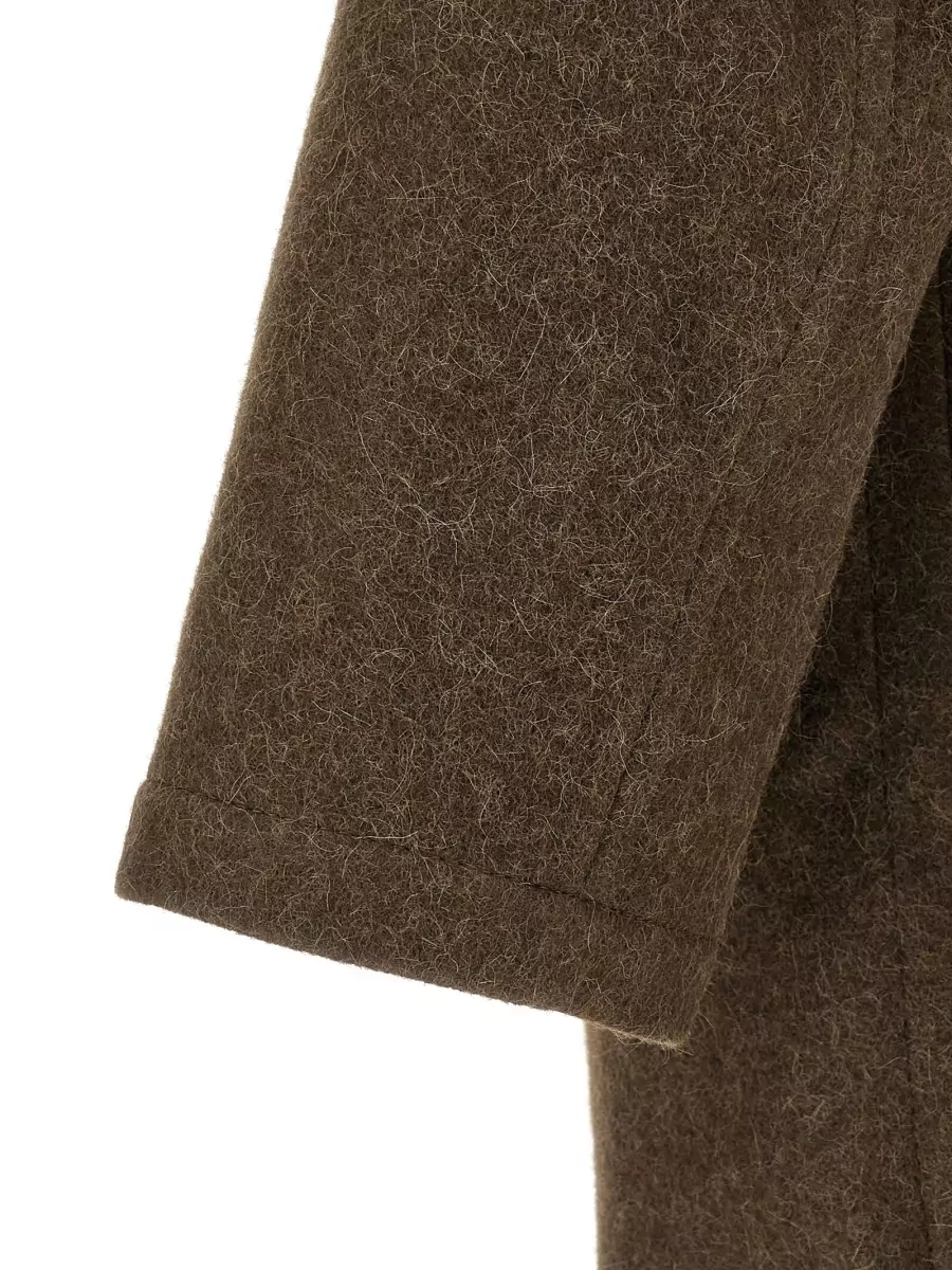 Lemaire Wool Alpaca Double-Breasted Coat