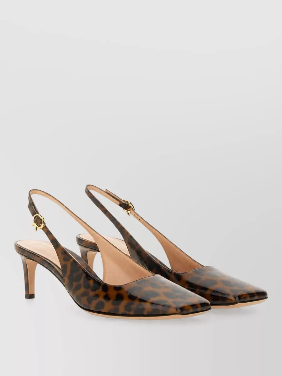 Gianvito Rossi Leather Slingback Mules